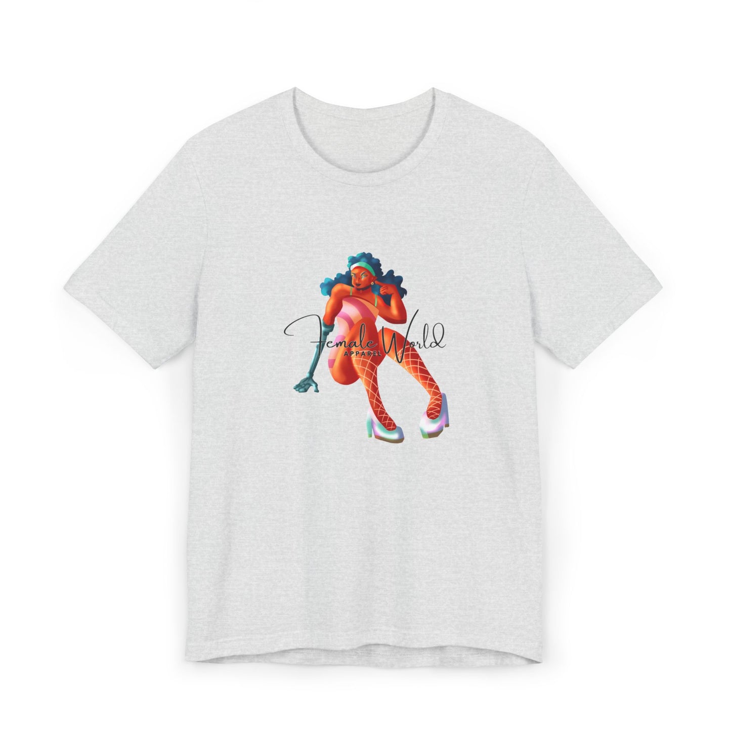 Female World Unisex Jersey T-Shirt - Bold & Playful Graphic Tee for Creative Souls