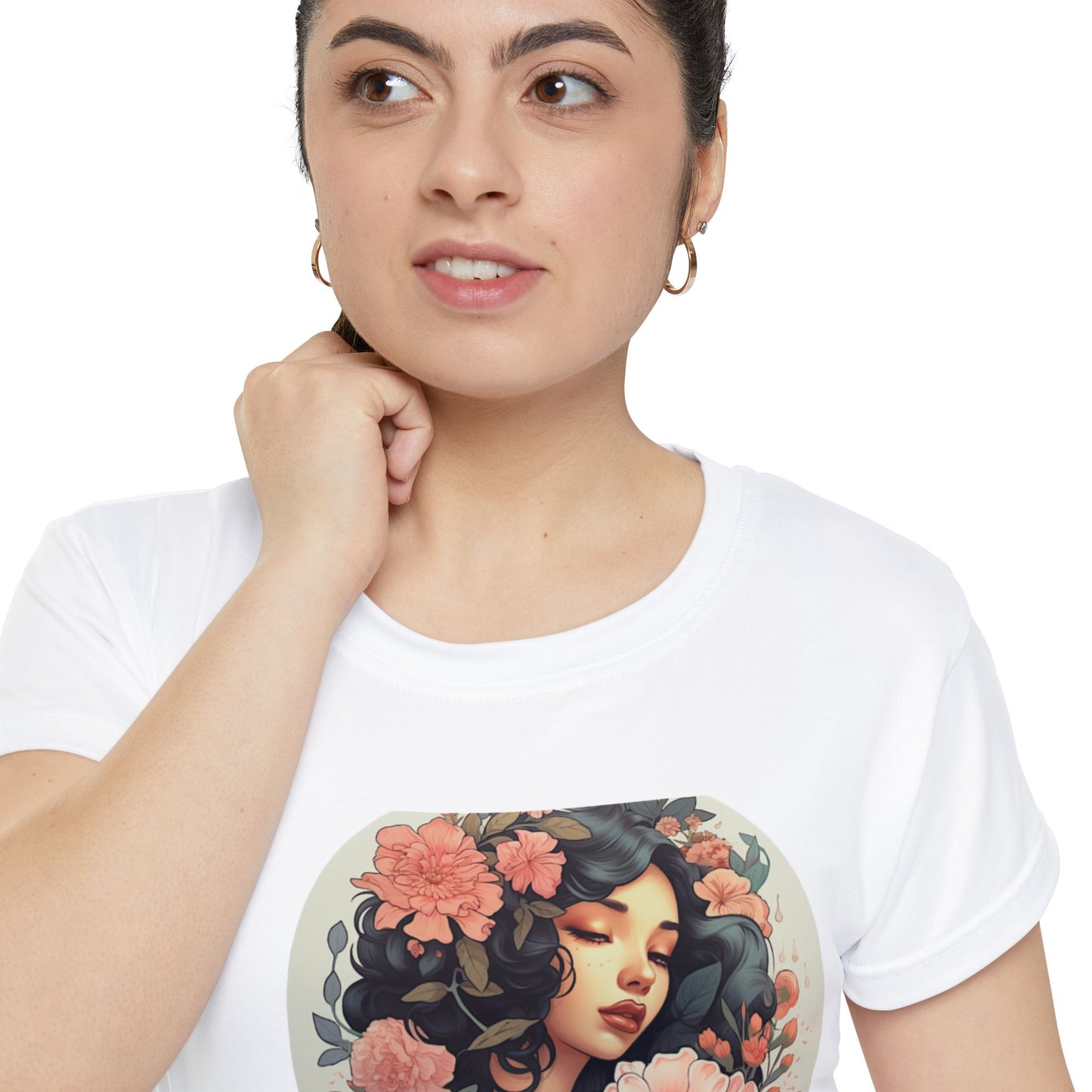 Floral Women’s Short Sleeve Shirt - Female Attire Design, Perfect for Casual Wear