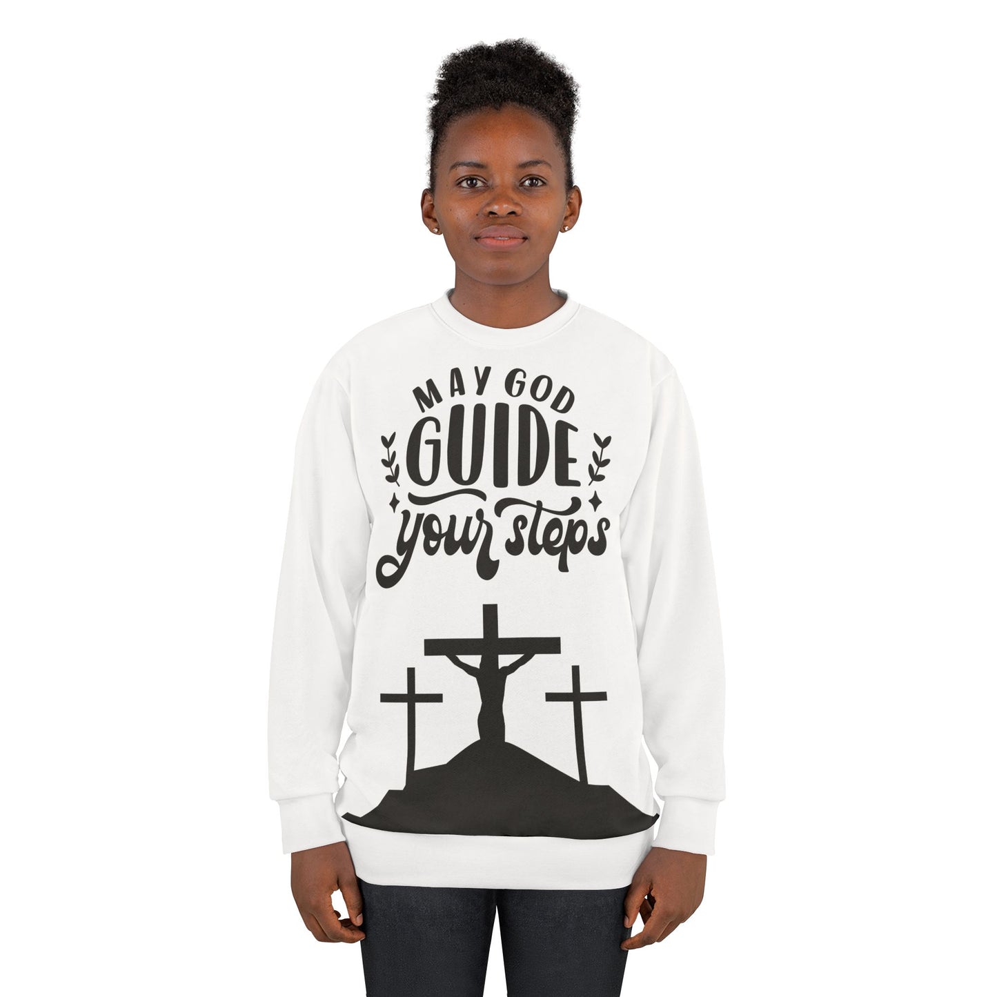 May God Guide Your Steps Unisex Sweatshirt - Faith Inspired Apparel