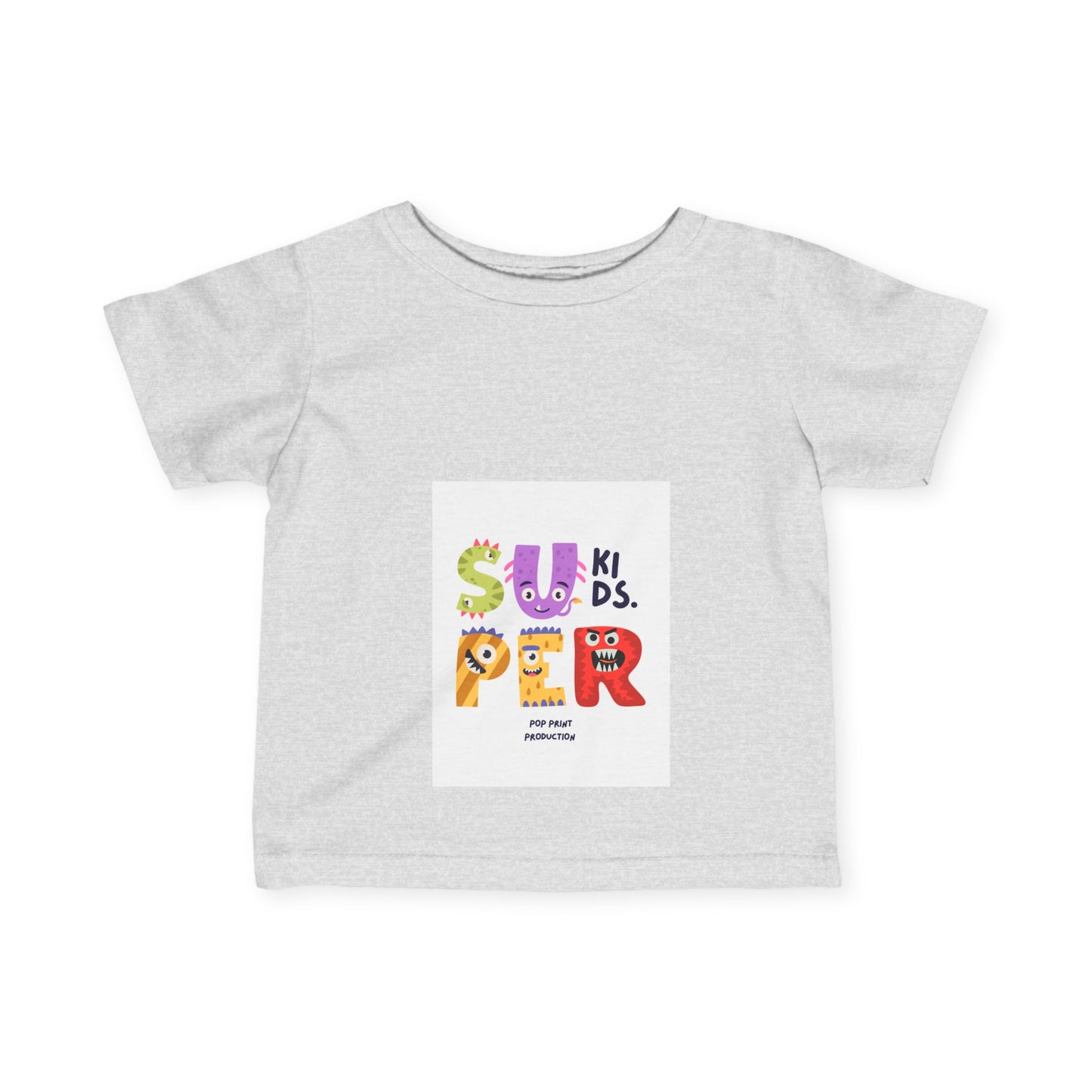 Super Fun Infant Tee - Cute Colorful Monsters Design