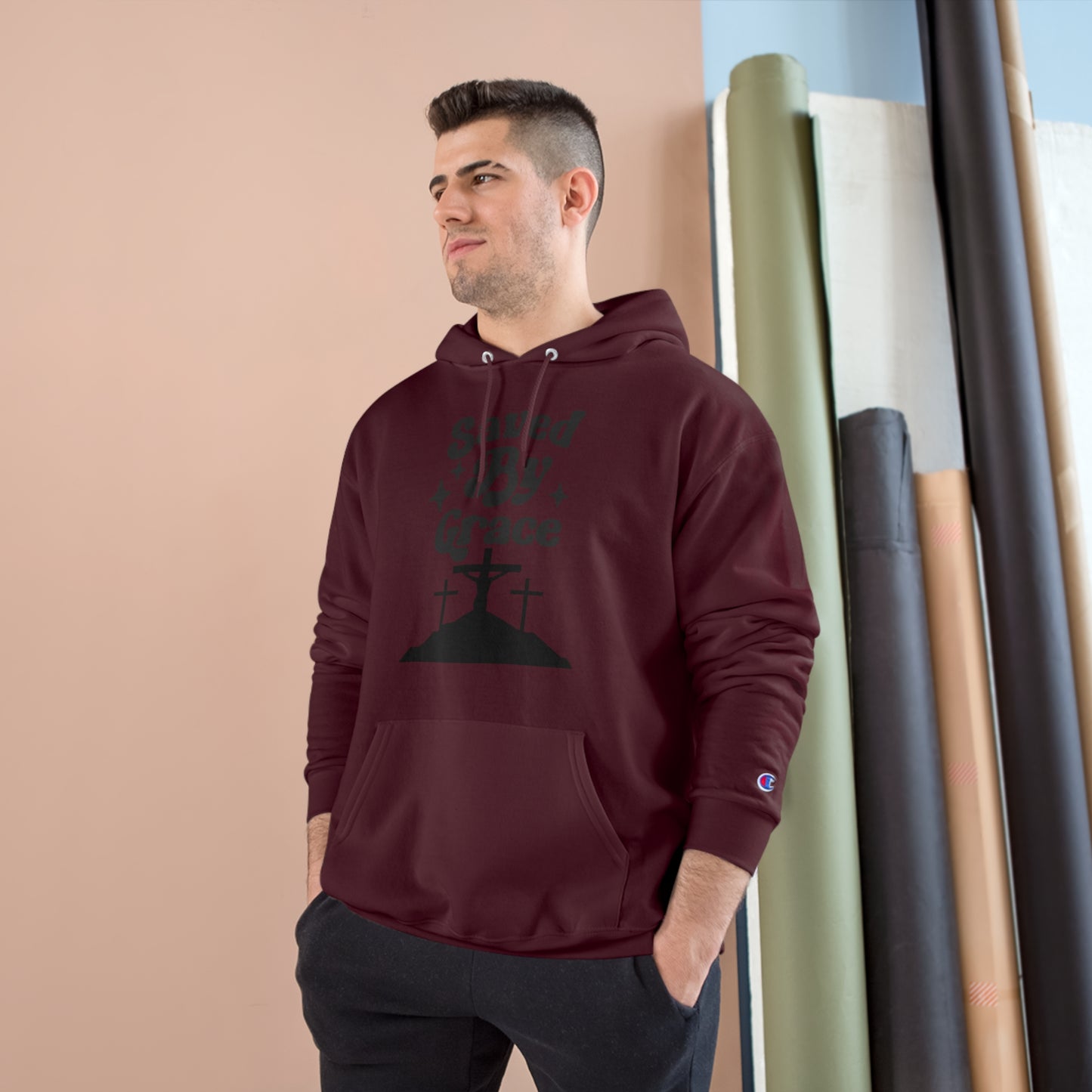 Saved By Grace Champion Hoodie