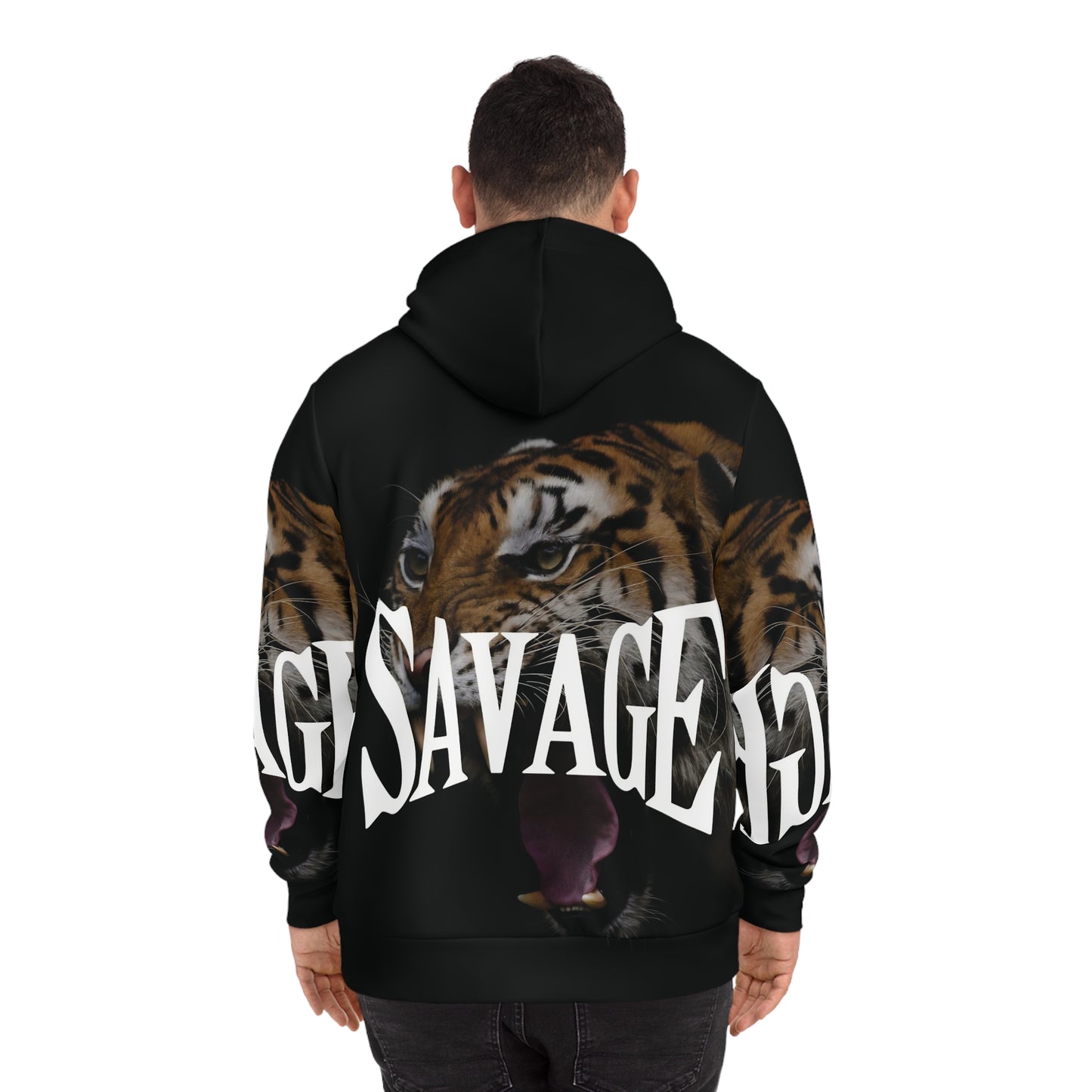 Savage Tiger Graphic Hoodie - Fierce Style for fashion-forward individuals