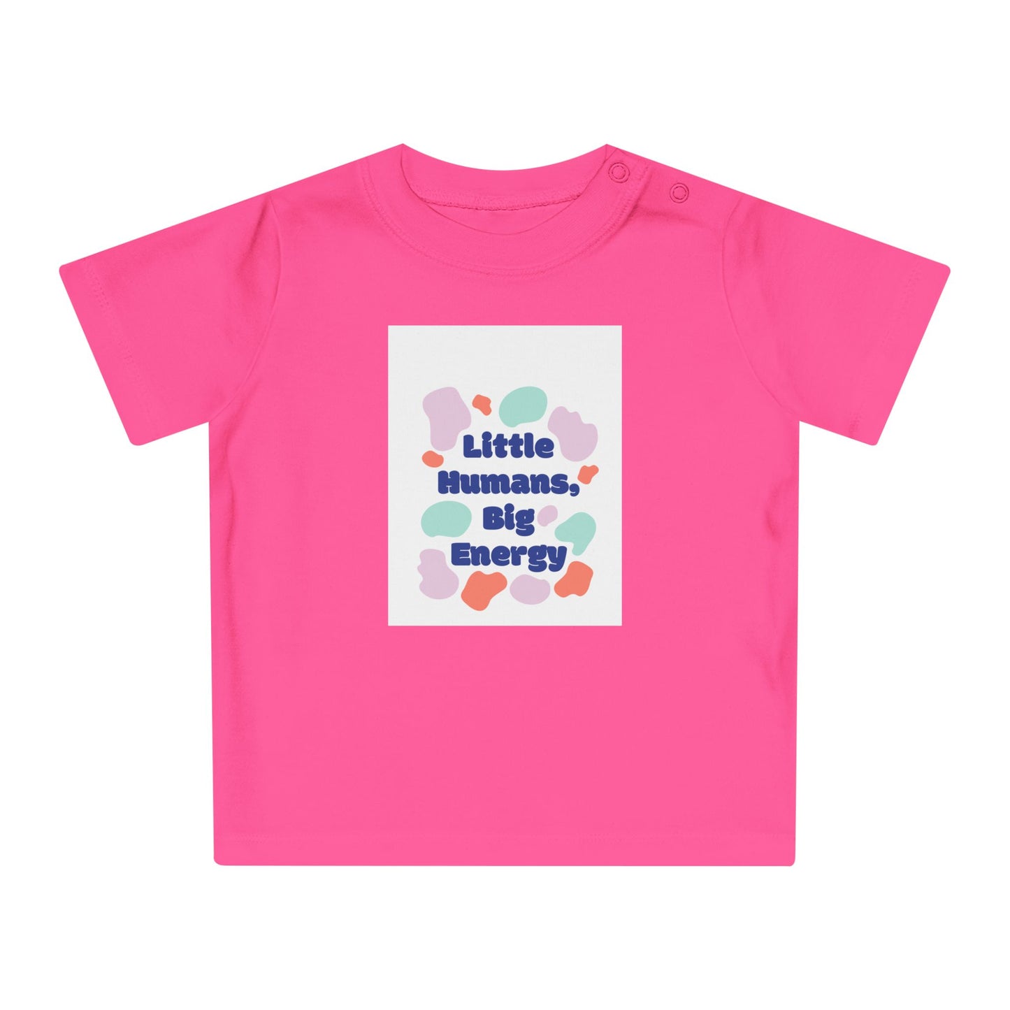 Cute Baby T-Shirt – "Little Humans, Big Energy" – Fun & Playful Infant Tee