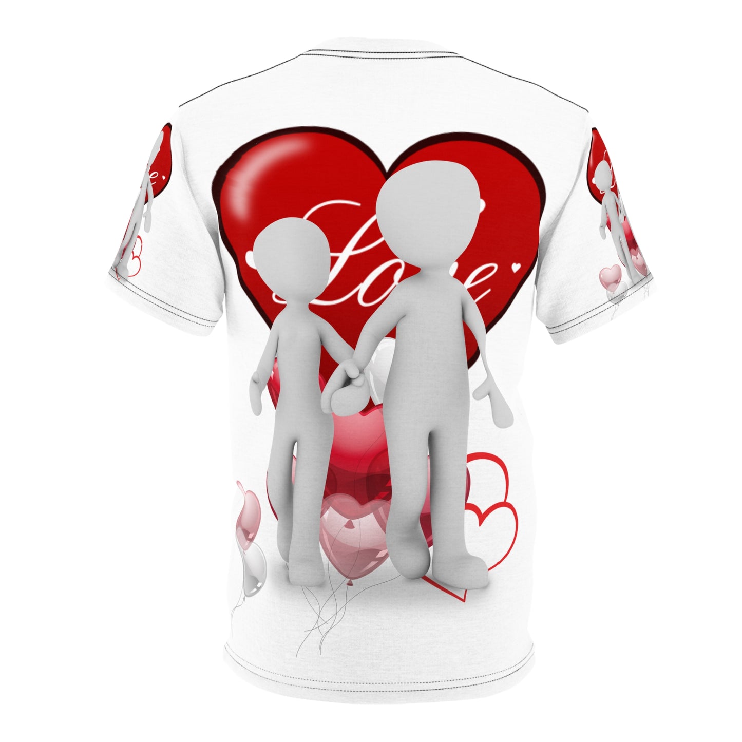 Romantic Love Unisex Cut & Sew Tee - Perfect Gift for Couples & Valentine's Day