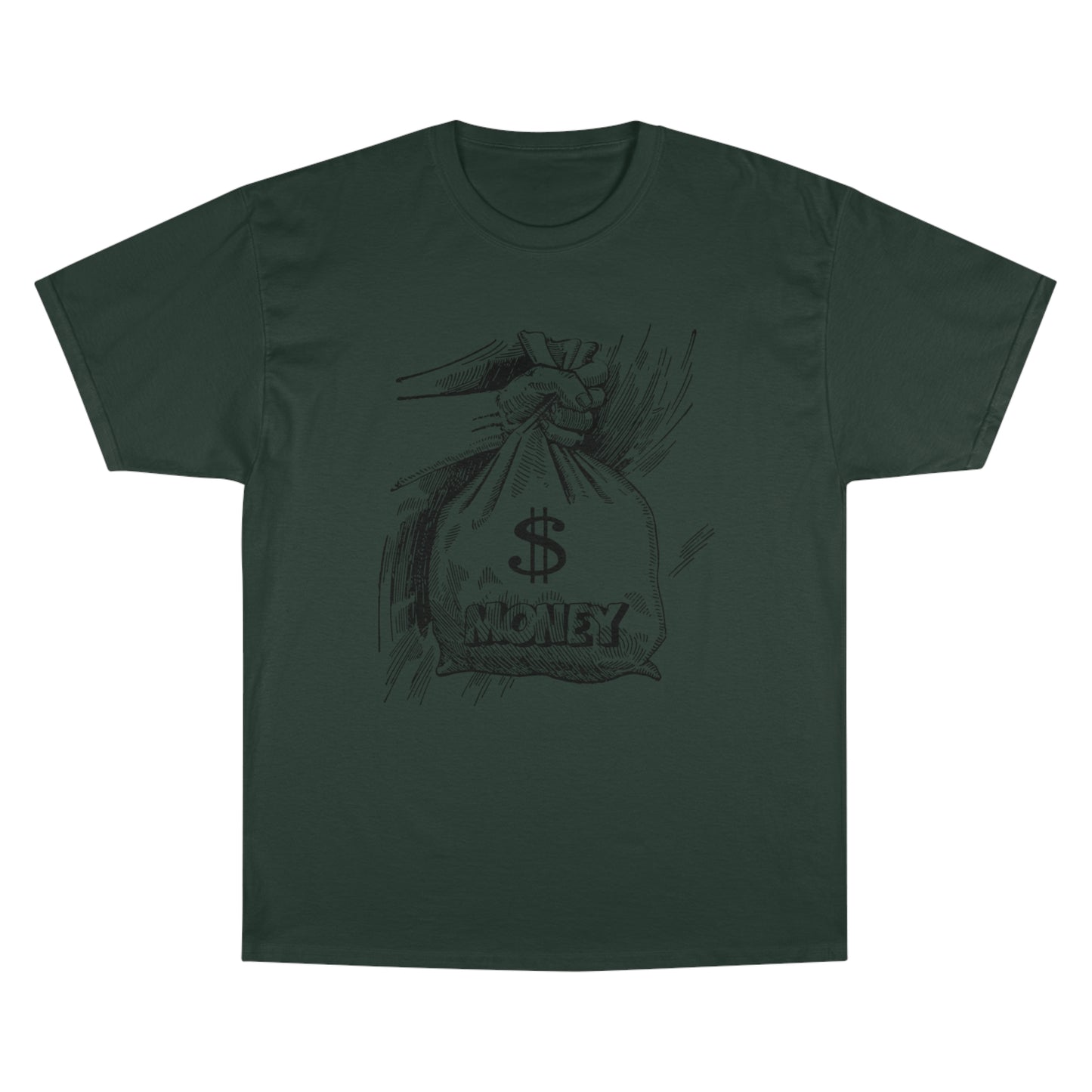 Champion Money Graphic T-Shirt - Casual Wear for Trendsetters