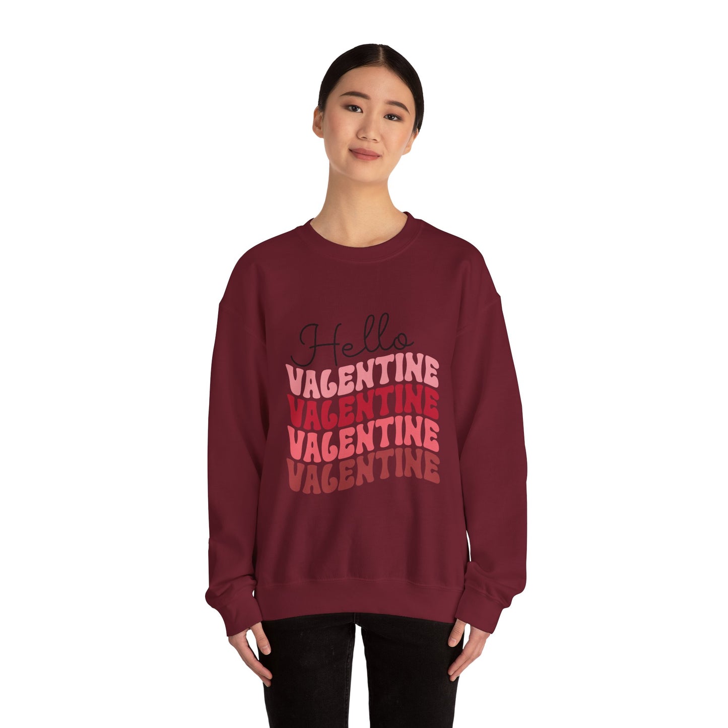 Hello Valentine Unisex Heavy Blend Crewneck Sweatshirt