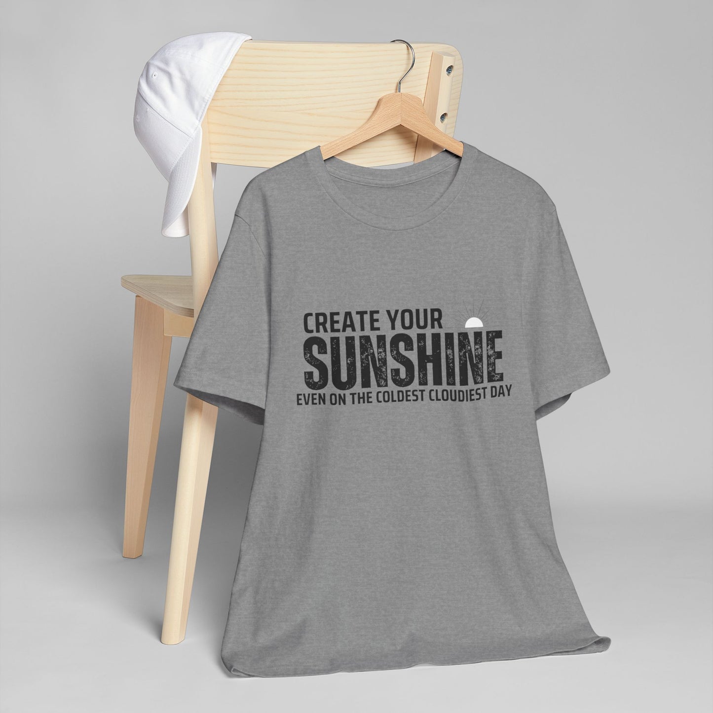 Create Your Sunshine Unisex Jersey T-Shirt - Uplifting Design for Every Day