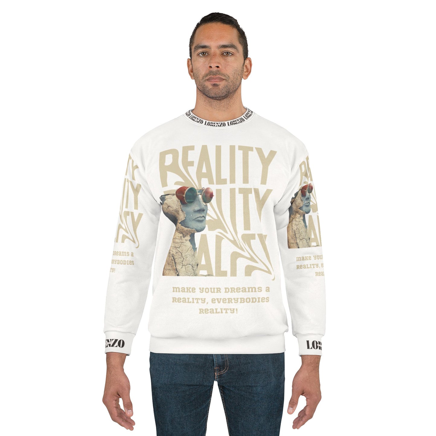 Inspirational Unisex Sweatshirt - 'Make Your Dreams a Reality' Design