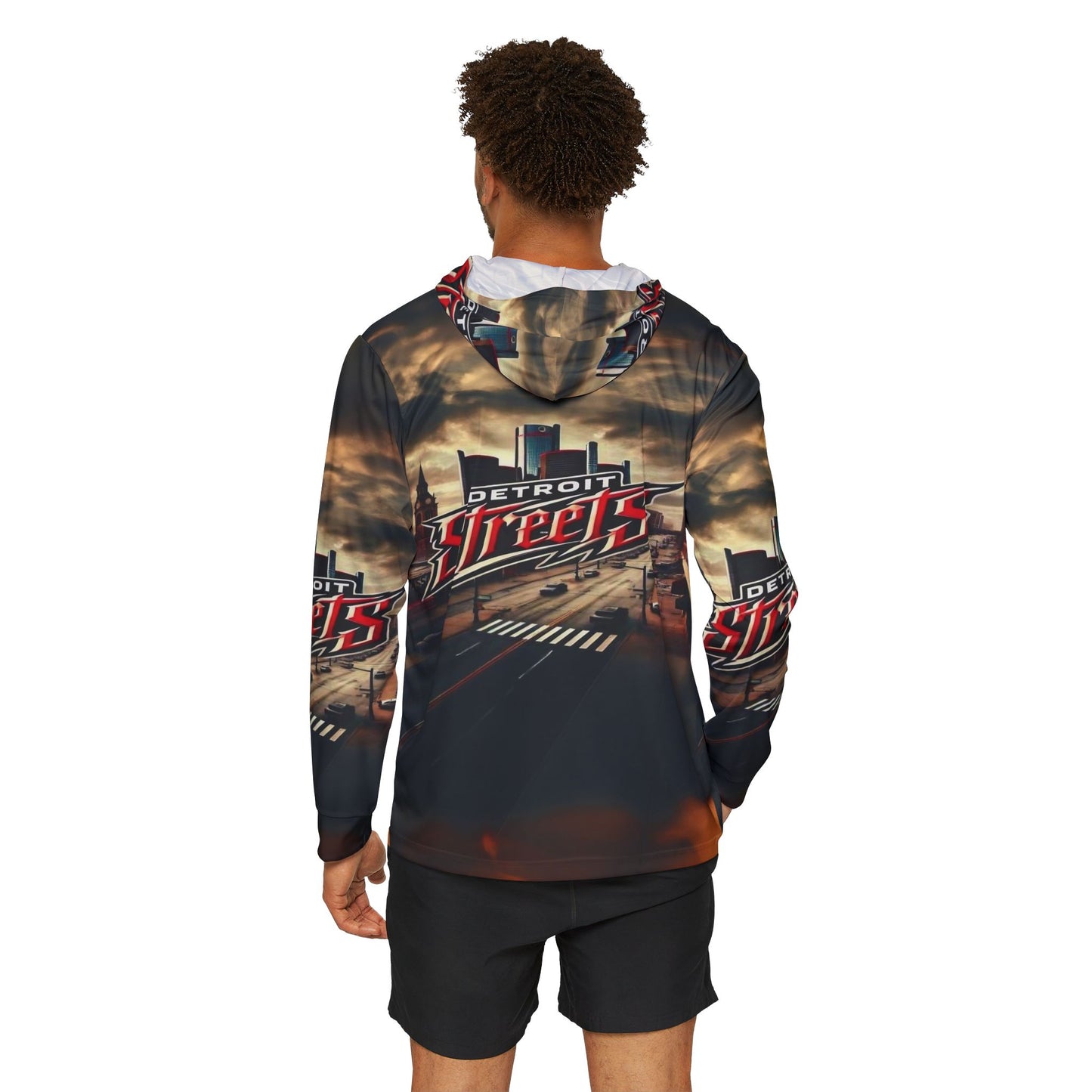 Detroit Streets Men's Sports Warmup Hoodie - Urban Streetwear for Active Lifestyle