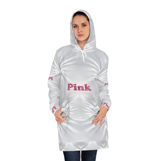 Trendy Pink Women&#039;s Hoodie Dress – Cozy and Chic Casual Wear