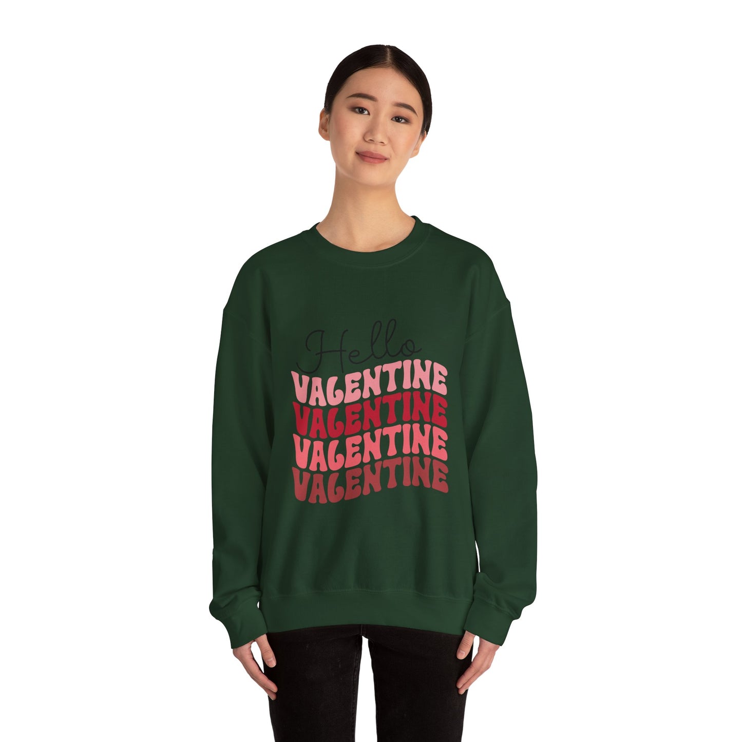 Hello Valentine Unisex Heavy Blend Crewneck Sweatshirt