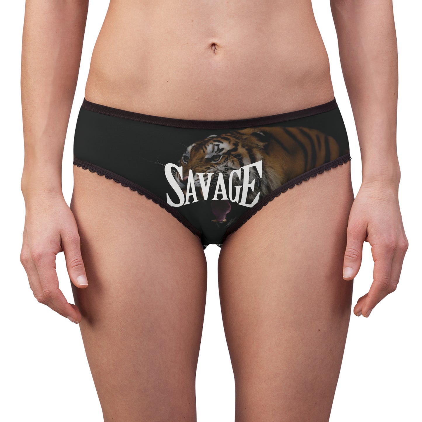 Savage Tiger Women's Briefs - Bold and Fierce Lingerie