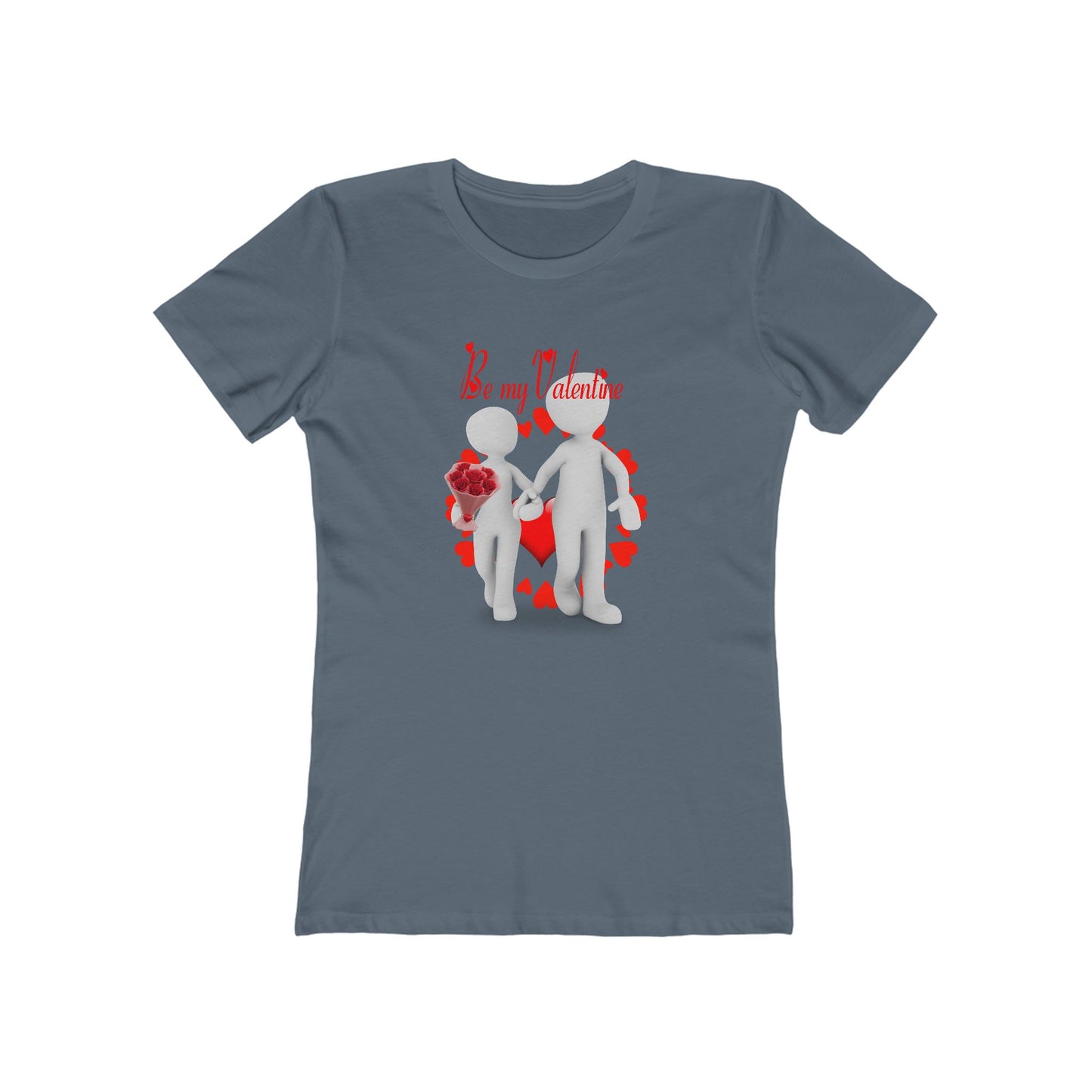 Valentine's Day The Boyfriend Tee for Women - Be My Valentine Graphic T-Shirt