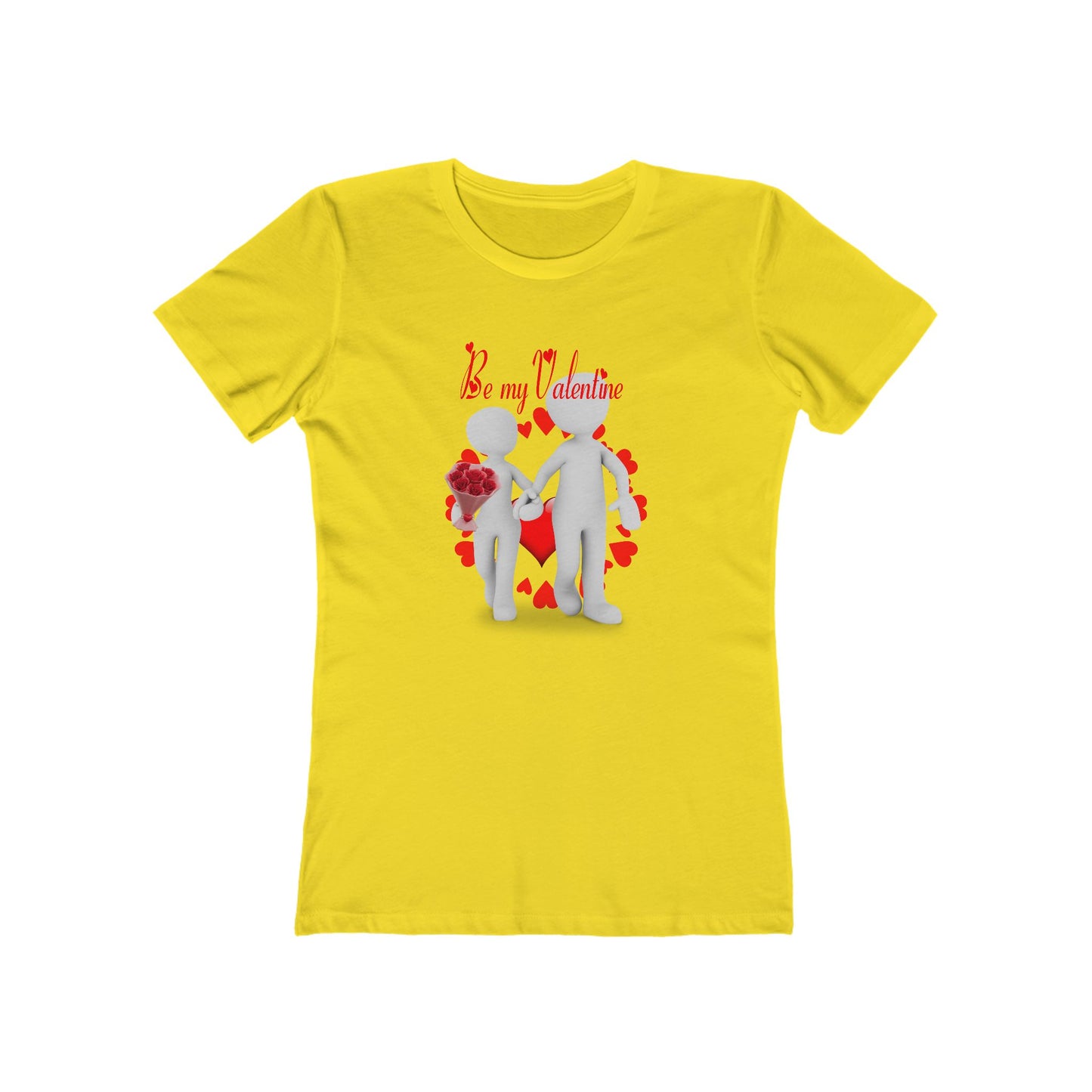 Valentine's Day The Boyfriend Tee for Women - Be My Valentine Graphic T-Shirt