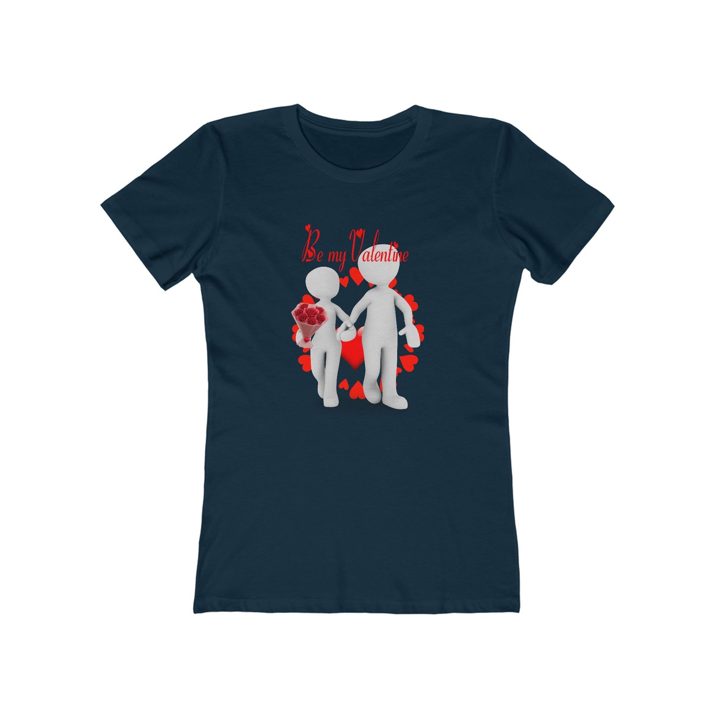 Valentine's Day The Boyfriend Tee for Women - Be My Valentine Graphic T-Shirt