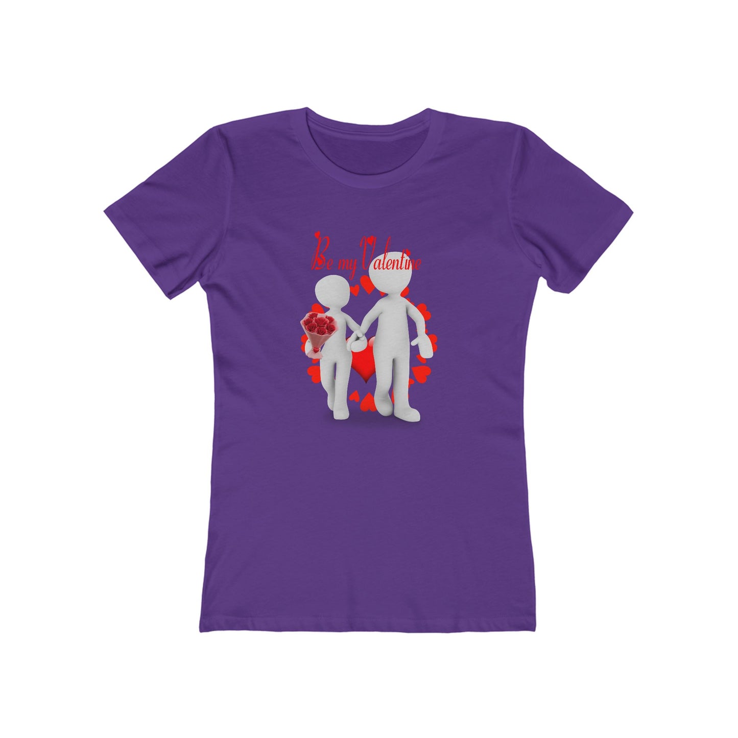 Valentine's Day The Boyfriend Tee for Women - Be My Valentine Graphic T-Shirt