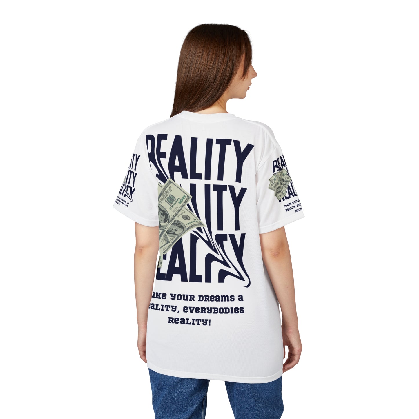 Motivational Unisex Cut & Sew Tee - "Make Your Dreams a Reality!"