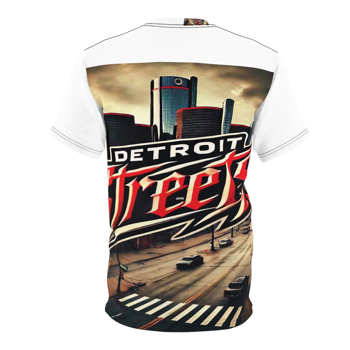 Detroit Streets Unisex Cut & Sew Tee - Urban Style Graphic Tee for City Lovers