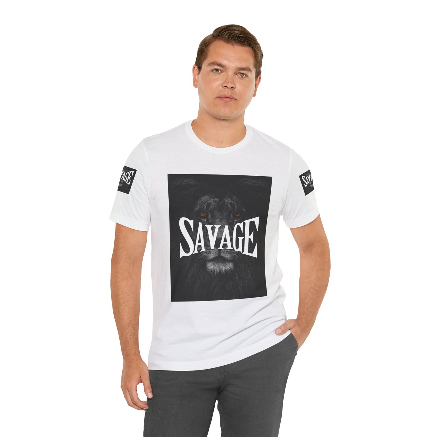 Savage Lion Graphic Tee - Unisex Short Sleeve Shirt