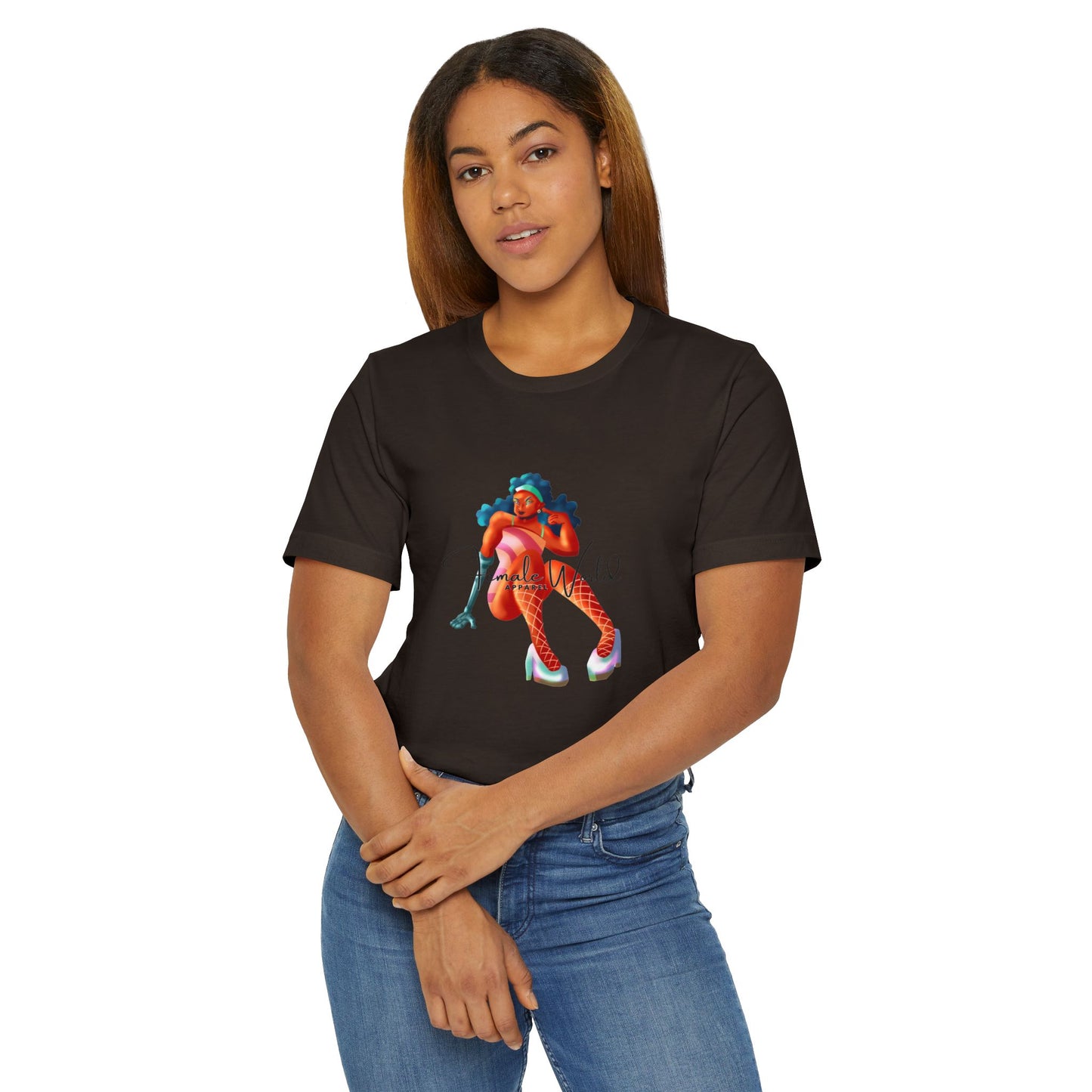 Female World Unisex Jersey T-Shirt - Bold & Playful Graphic Tee for Creative Souls