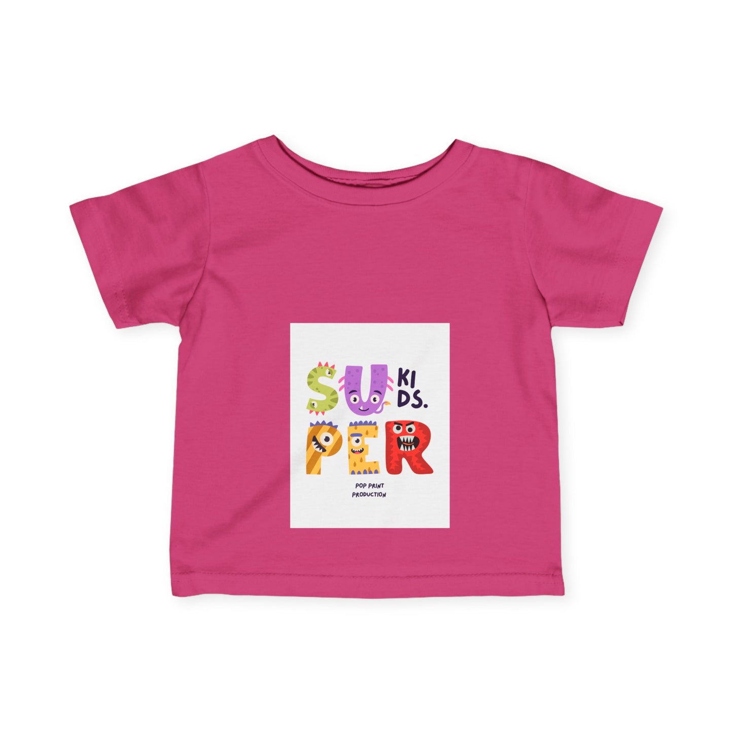 Super Fun Infant Tee - Cute Colorful Monsters Design