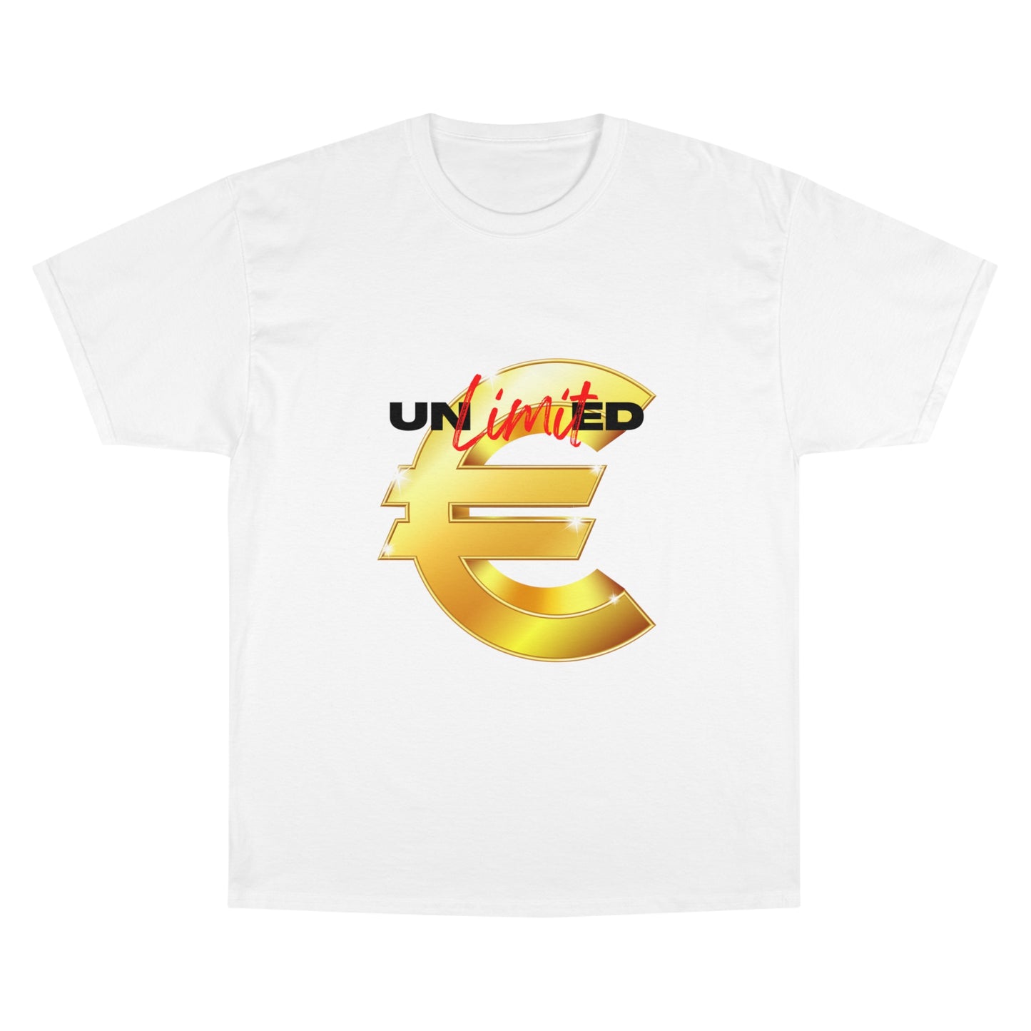 Unlimited Wealth Champion T-Shirt - Bold Euro Design for Trendsetters