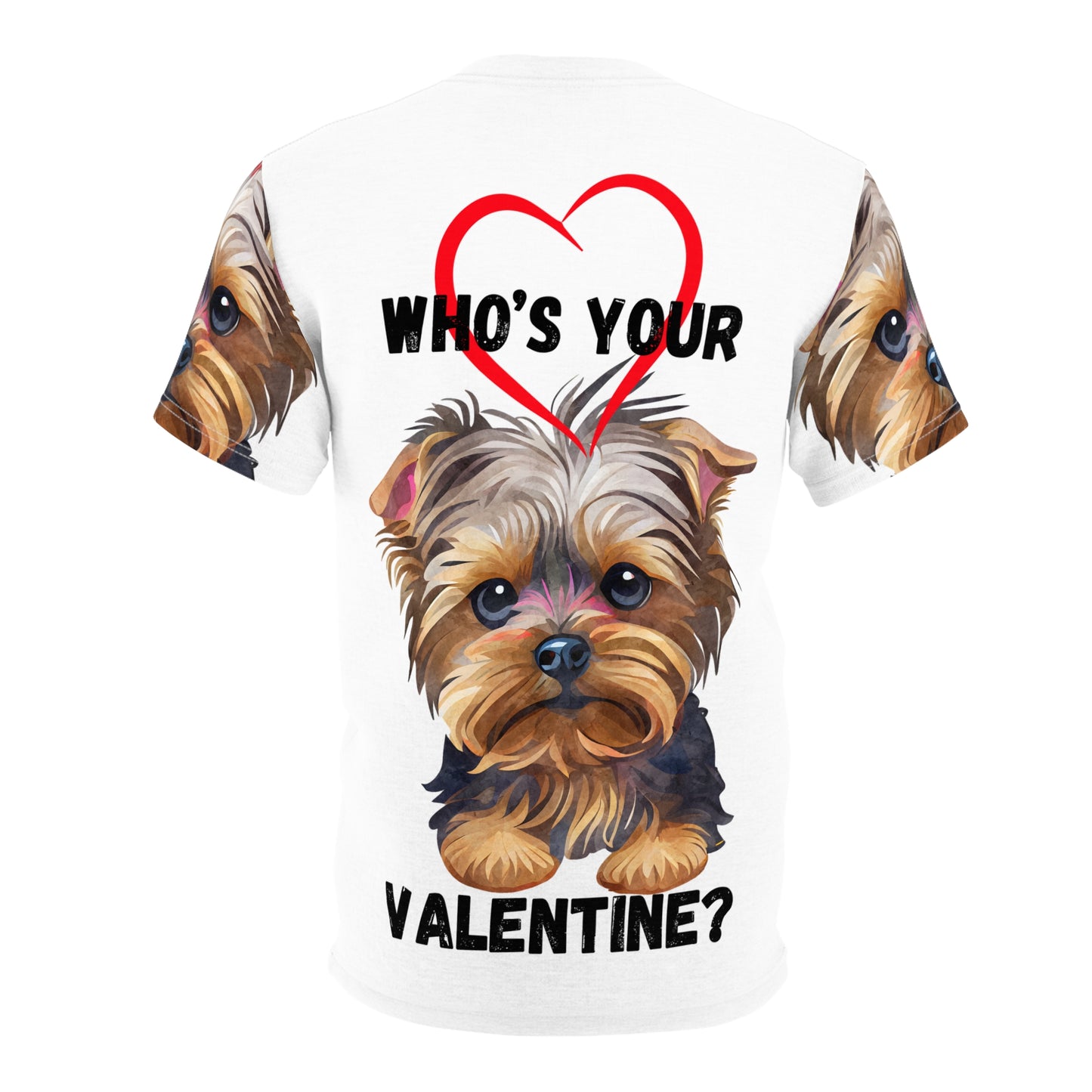 Valentine's Day Unisex Dog Lover Tee - "Who's Your Valentine?"