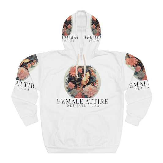 Feminine Floral Graphic Unisex Pullover Hoodie