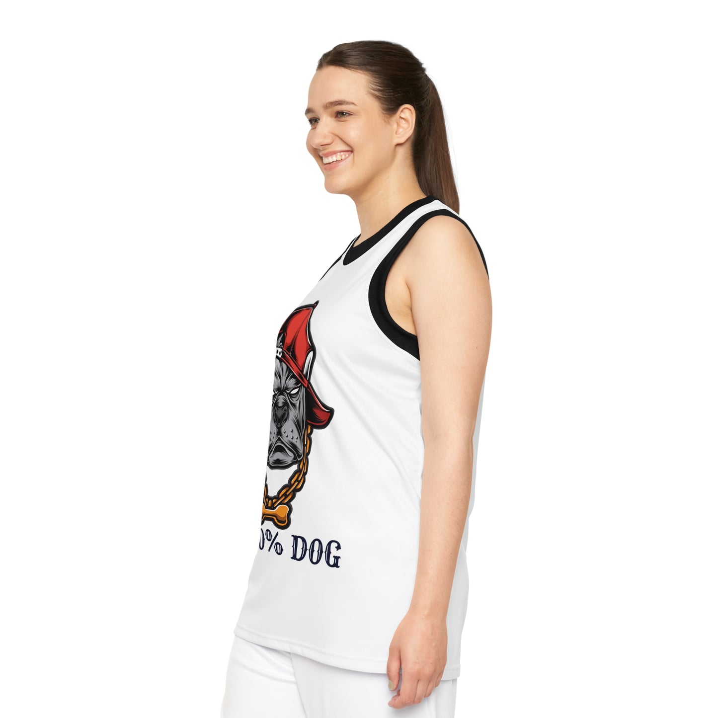 100% Dog Unisex Basketball Jersey - Cool Dog-Themed Sportswear for Pet Lovers