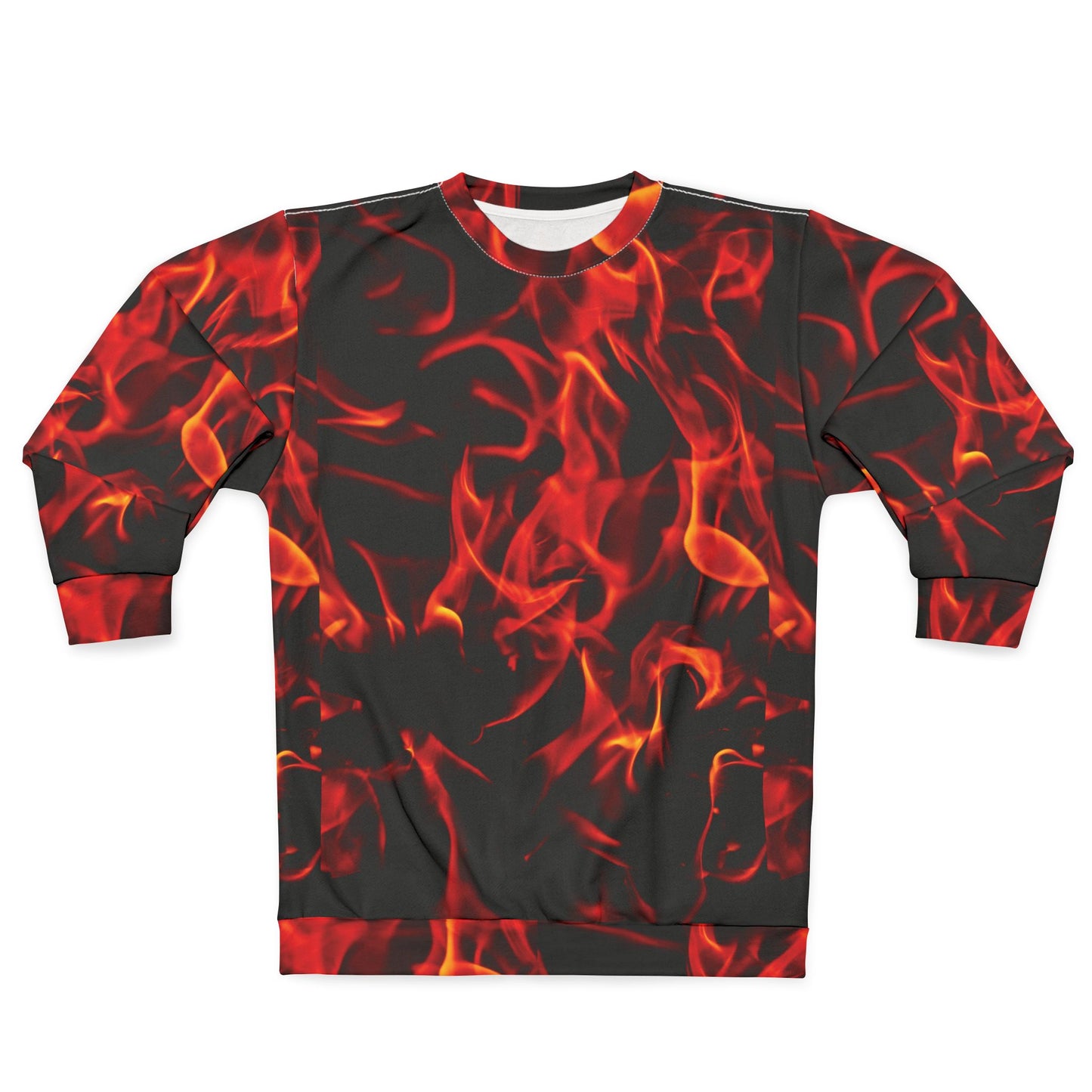 Fire Flames Unisex Sweatshirt - Bold & Stylish Statement Piece