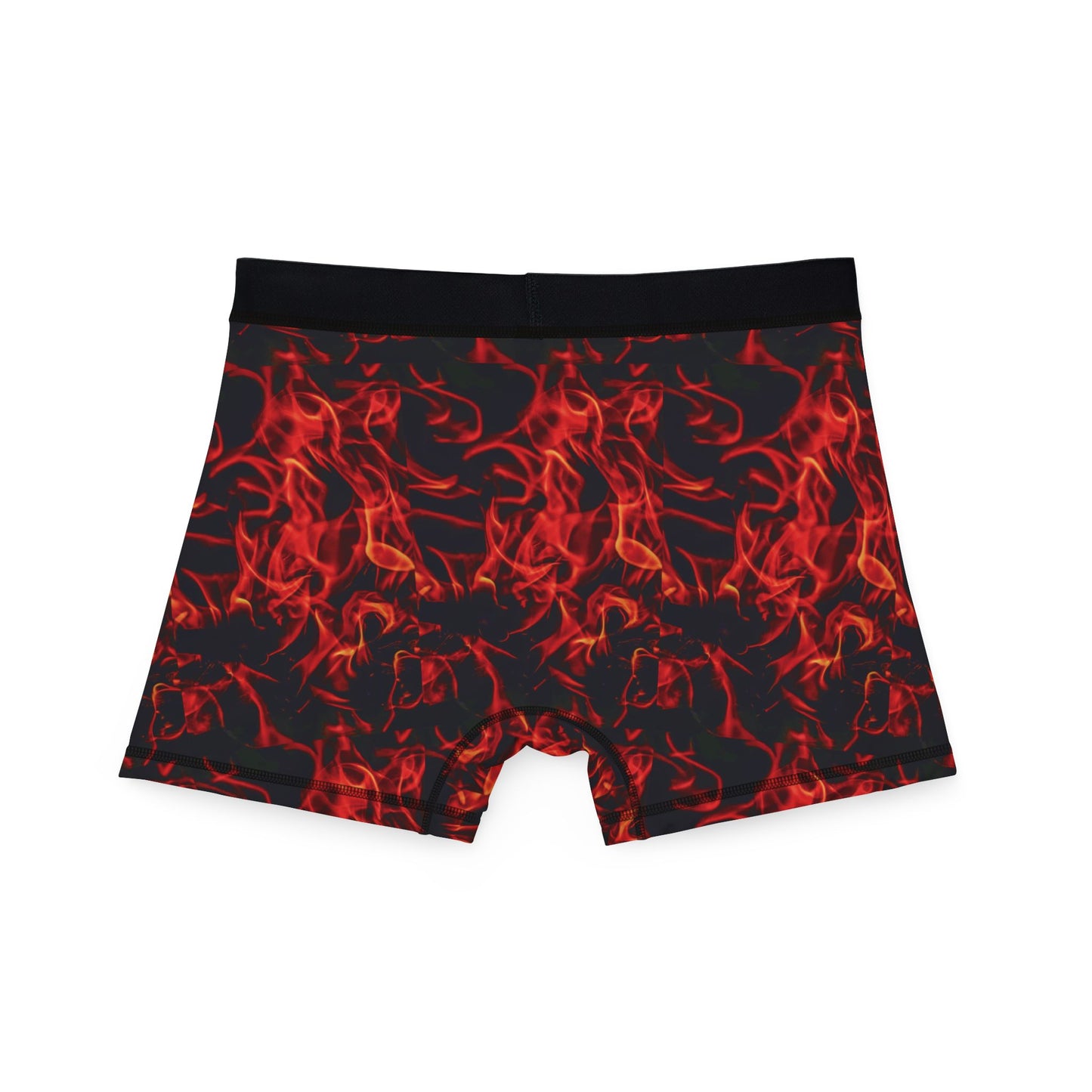 Flame Pattern Men's Boxers - Bold & Comfortable Underwear for Everyday Wear