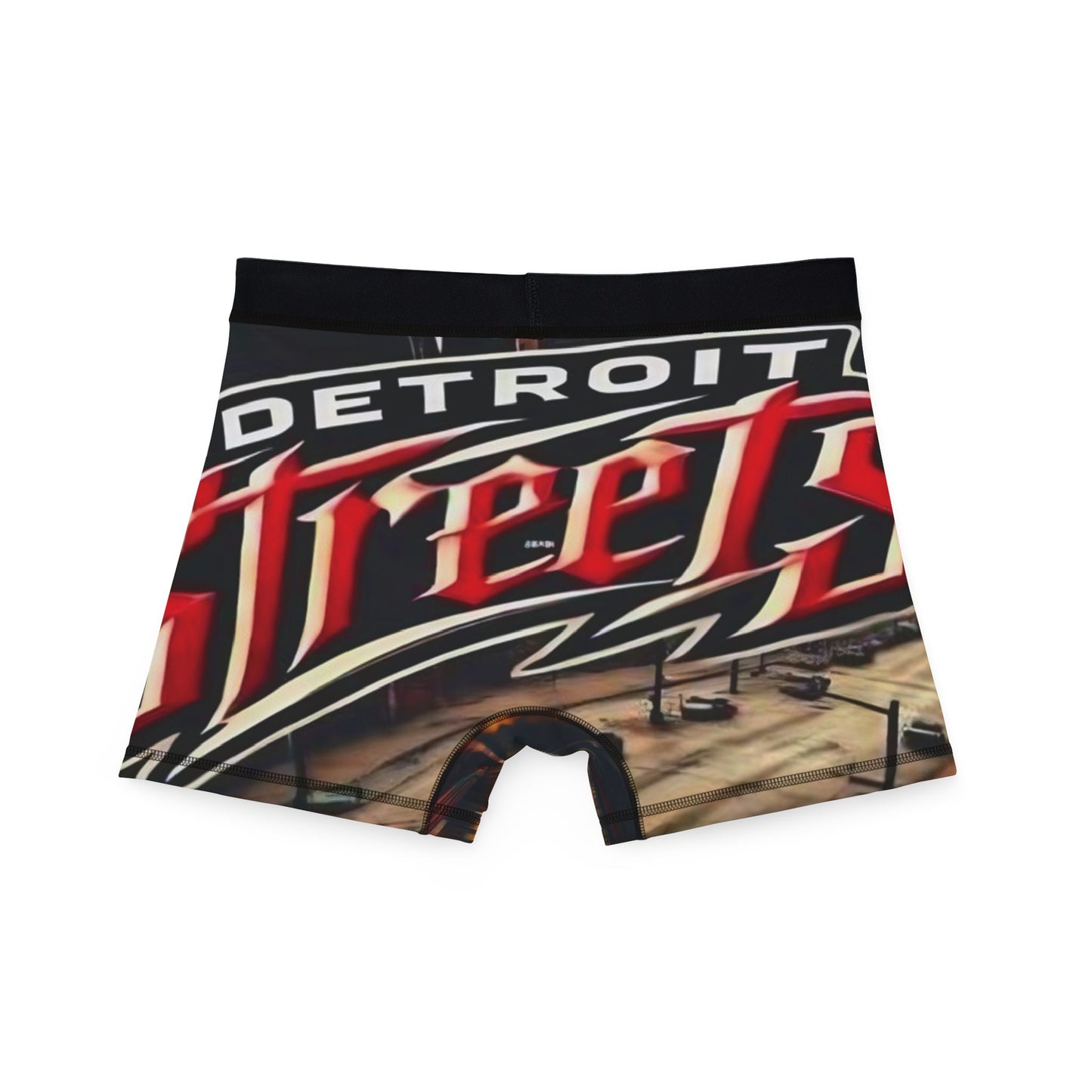 Detroit Streets Men's Boxers - Comfortable Graphic Underwear for Urban Style