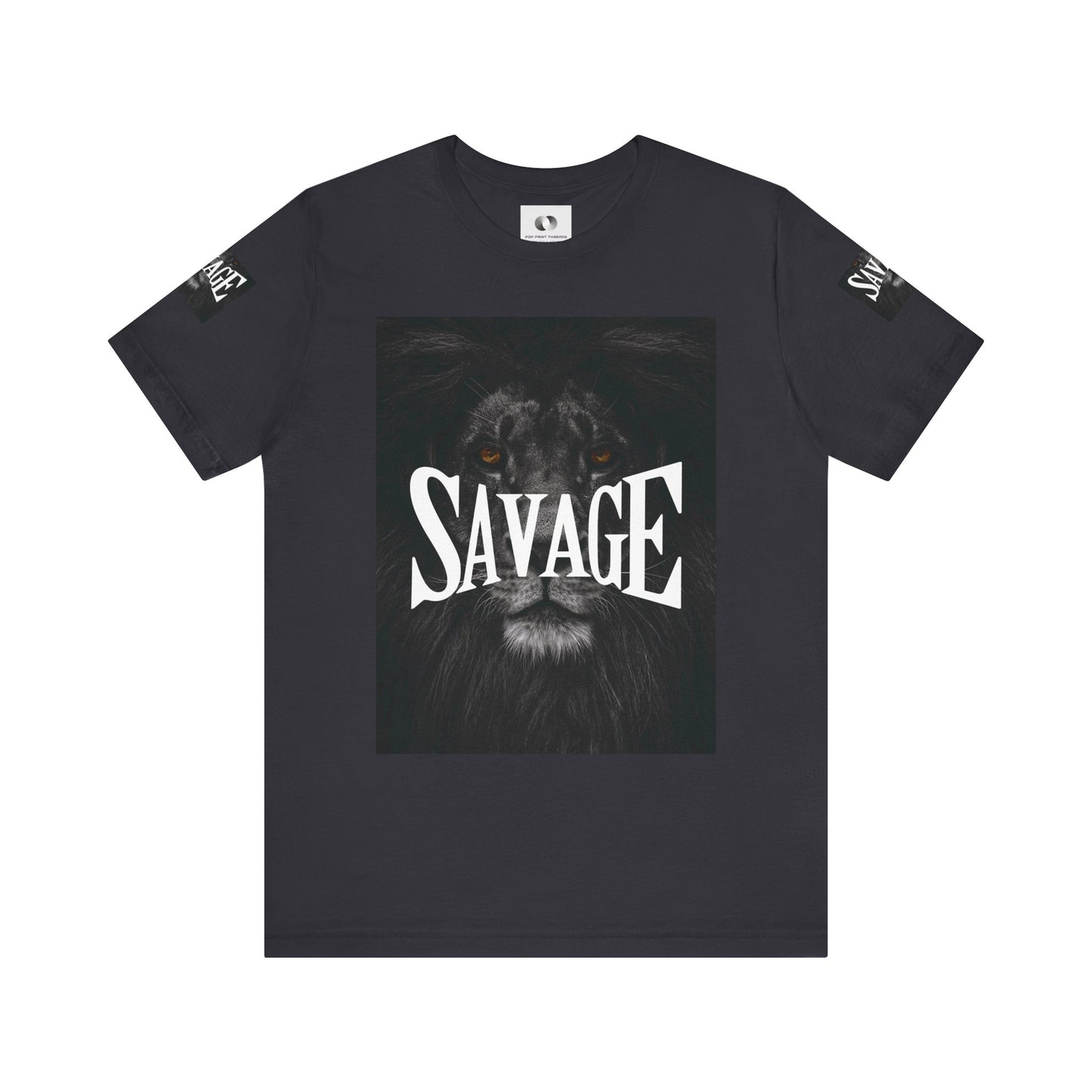 Savage Lion Unisex Jersey Tee - Bold Graphic T-Shirt for Confidence and Style