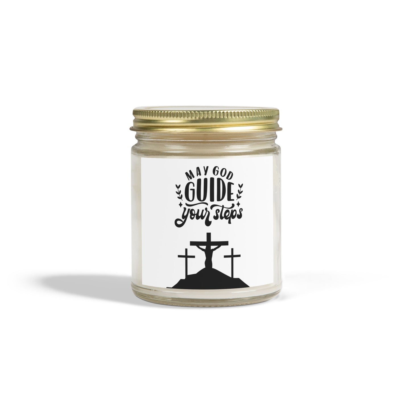 Scented Candle - May God Guide Your Steps - Coconut Apricot Wax (4oz, 9oz)