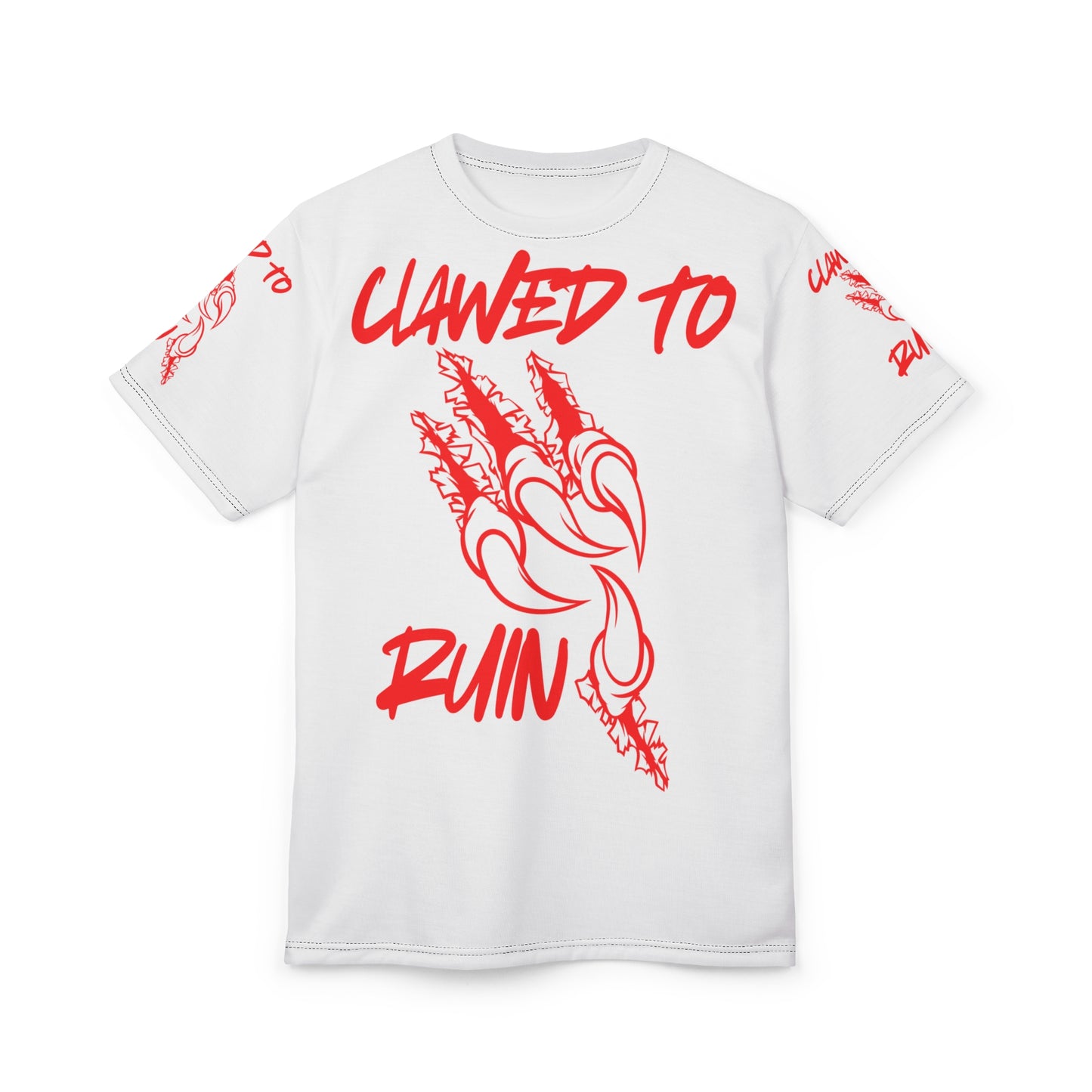 Clawed to Ruin Graphic Tee - Unisex Cut & Sew T-Shirt for Bold Styles