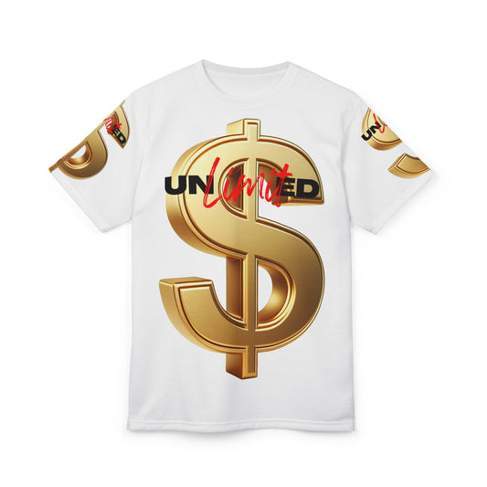 Bold Unlimited Dollar Sign Unisex Tee - Statement Graphic T-Shirt for Money Enthusiasts