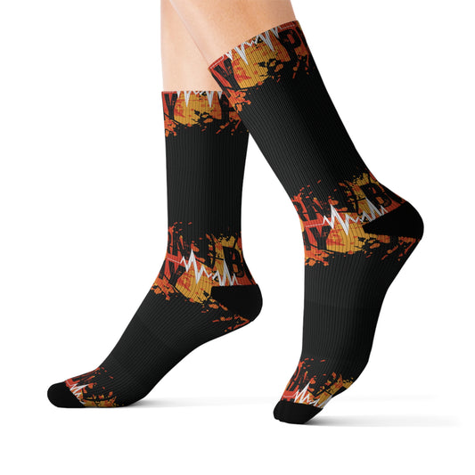 Born To Play Sublimation Socks