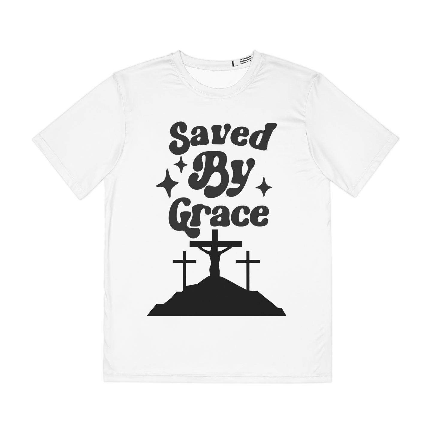 Saved By Grace Men's Polyester Tee (AOP)