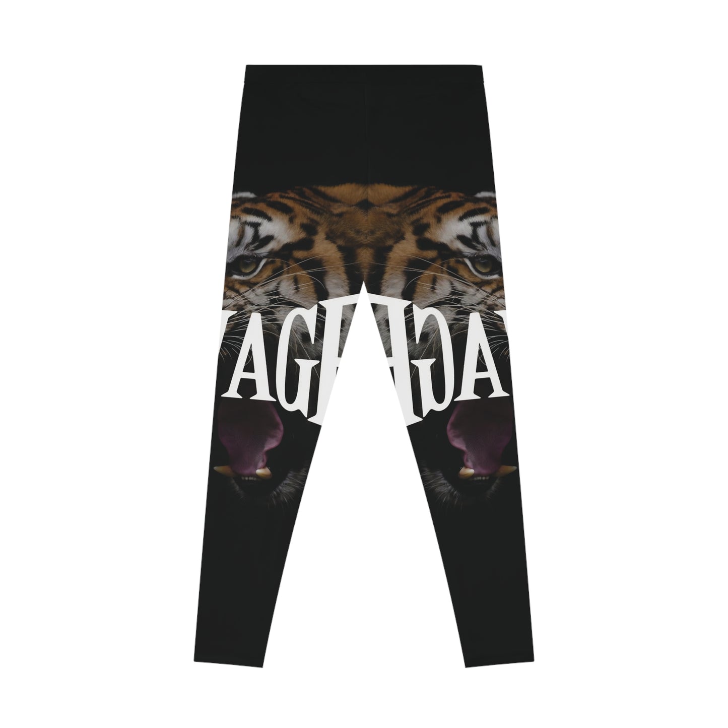 Wildlife-Inspired Stretchy Leggings with Tiger Design