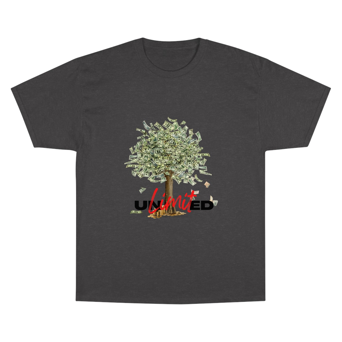 Champion T-Shirt - Unlimited Growth Tree Graphic