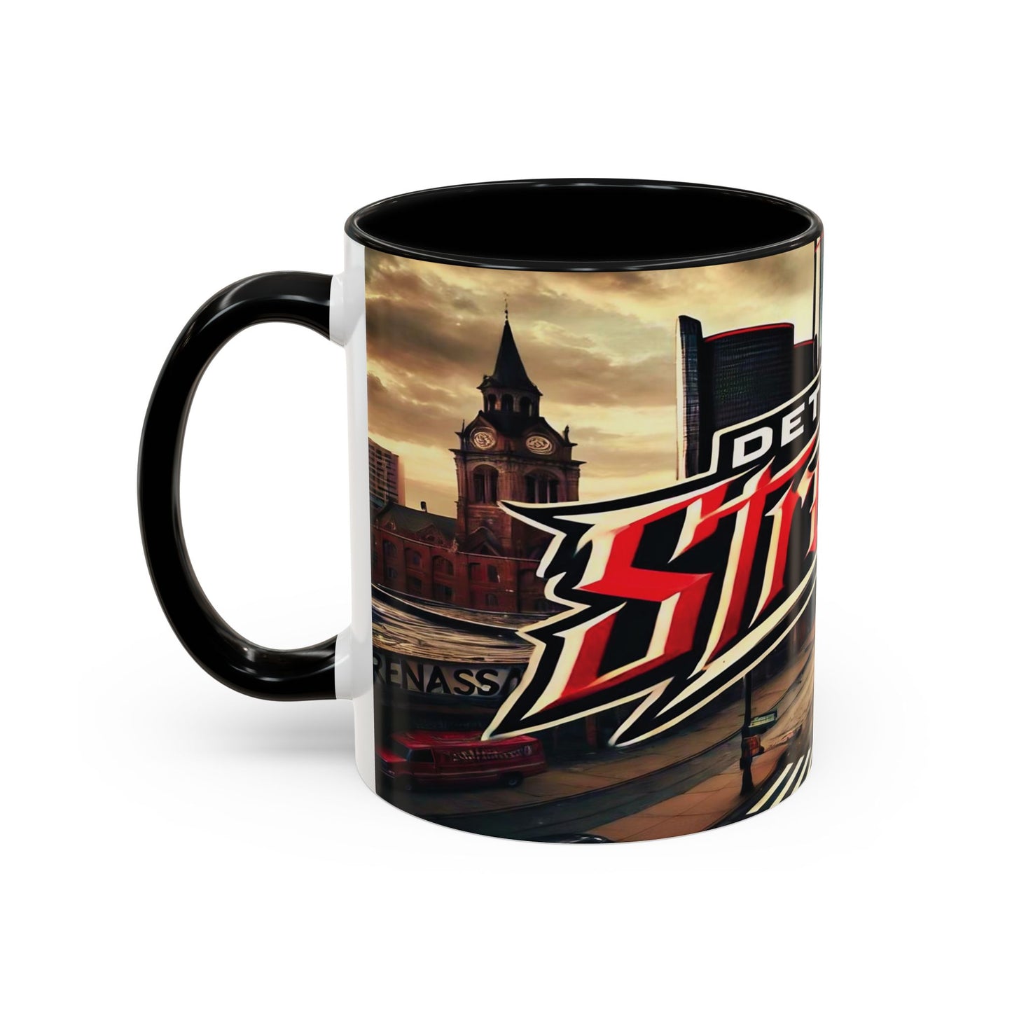 Detroit Streets Accent Coffee Mug - 11oz & 15oz, Urban Vibe