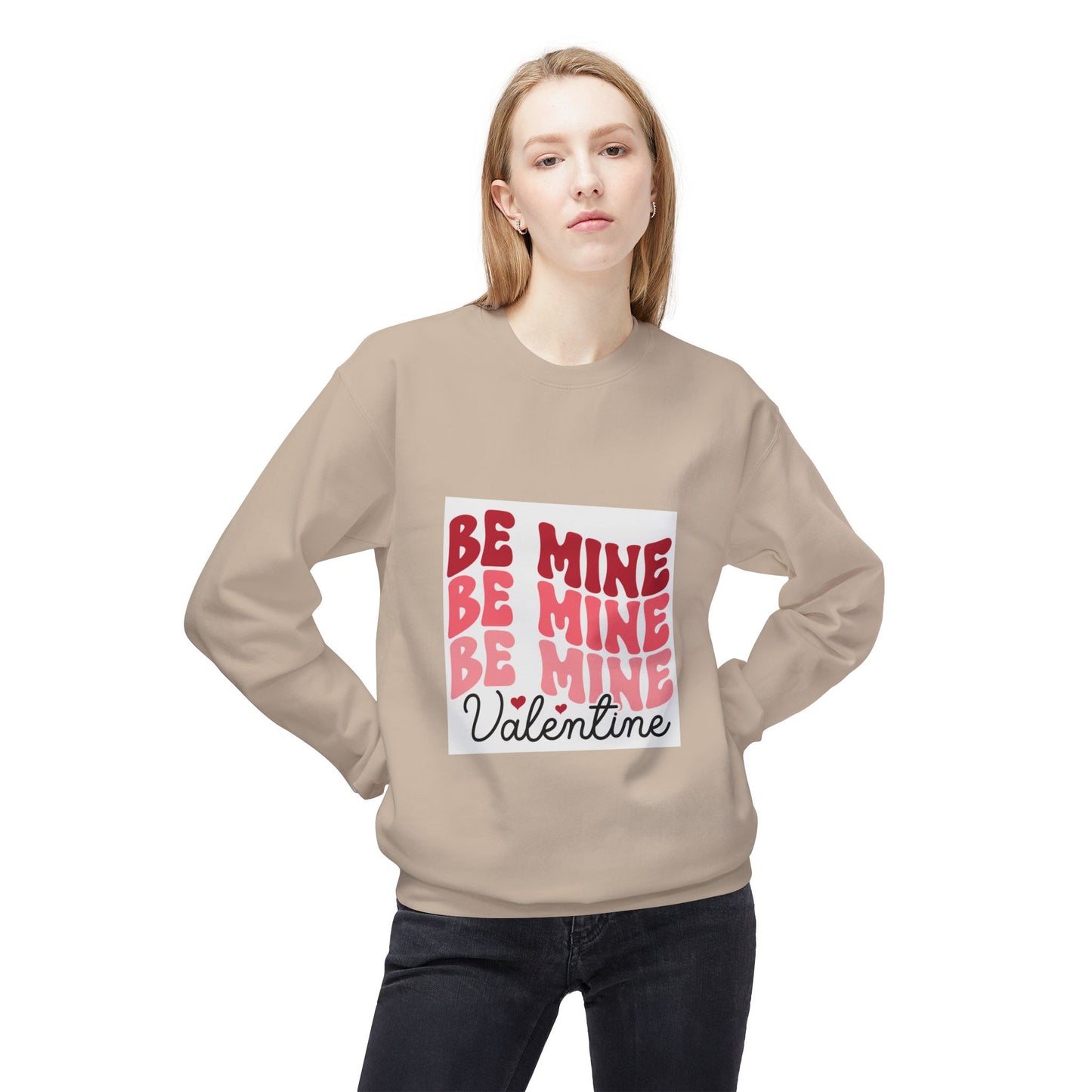 Valentine's Day Unisex Fleece Sweatshirt - Be Mine Design