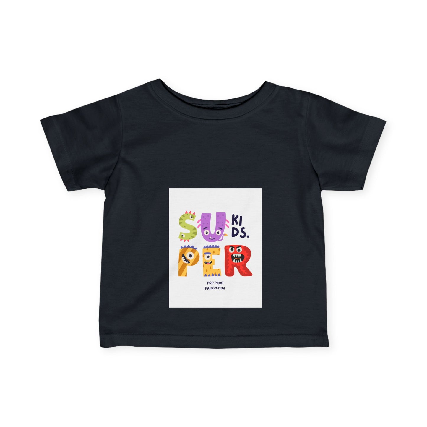 Super Fun Infant Tee - Cute Colorful Monsters Design