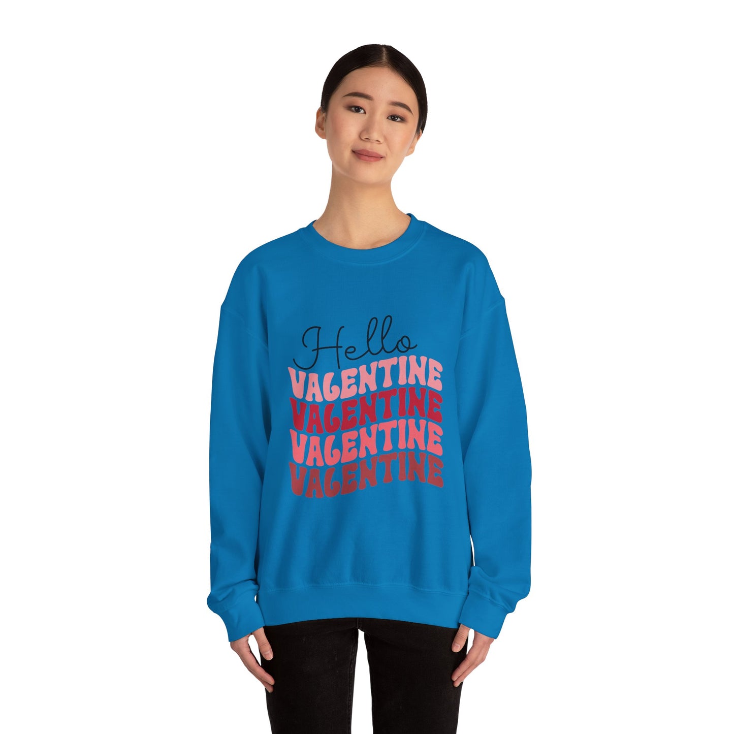 Hello Valentine Unisex Heavy Blend Crewneck Sweatshirt