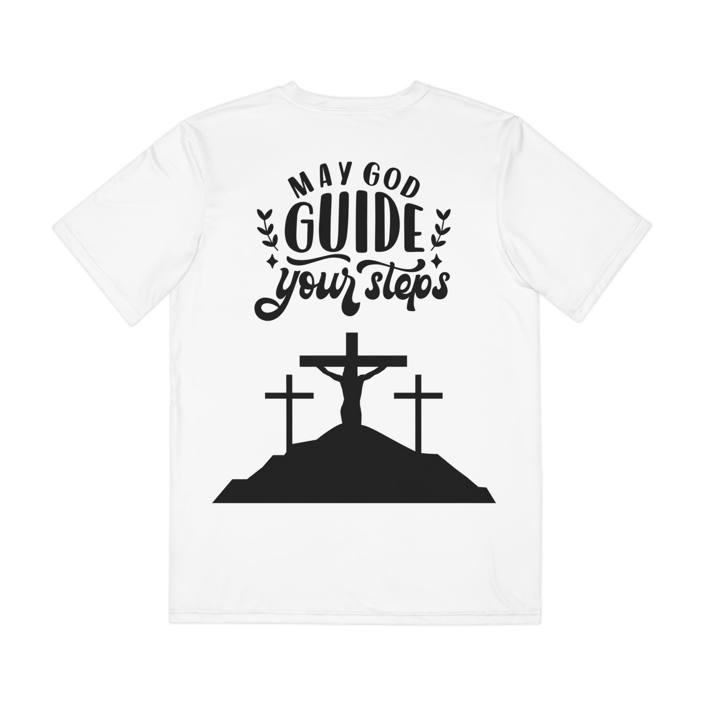 Men's Inspirational Faith Tee - "May God Guide Your Steps"