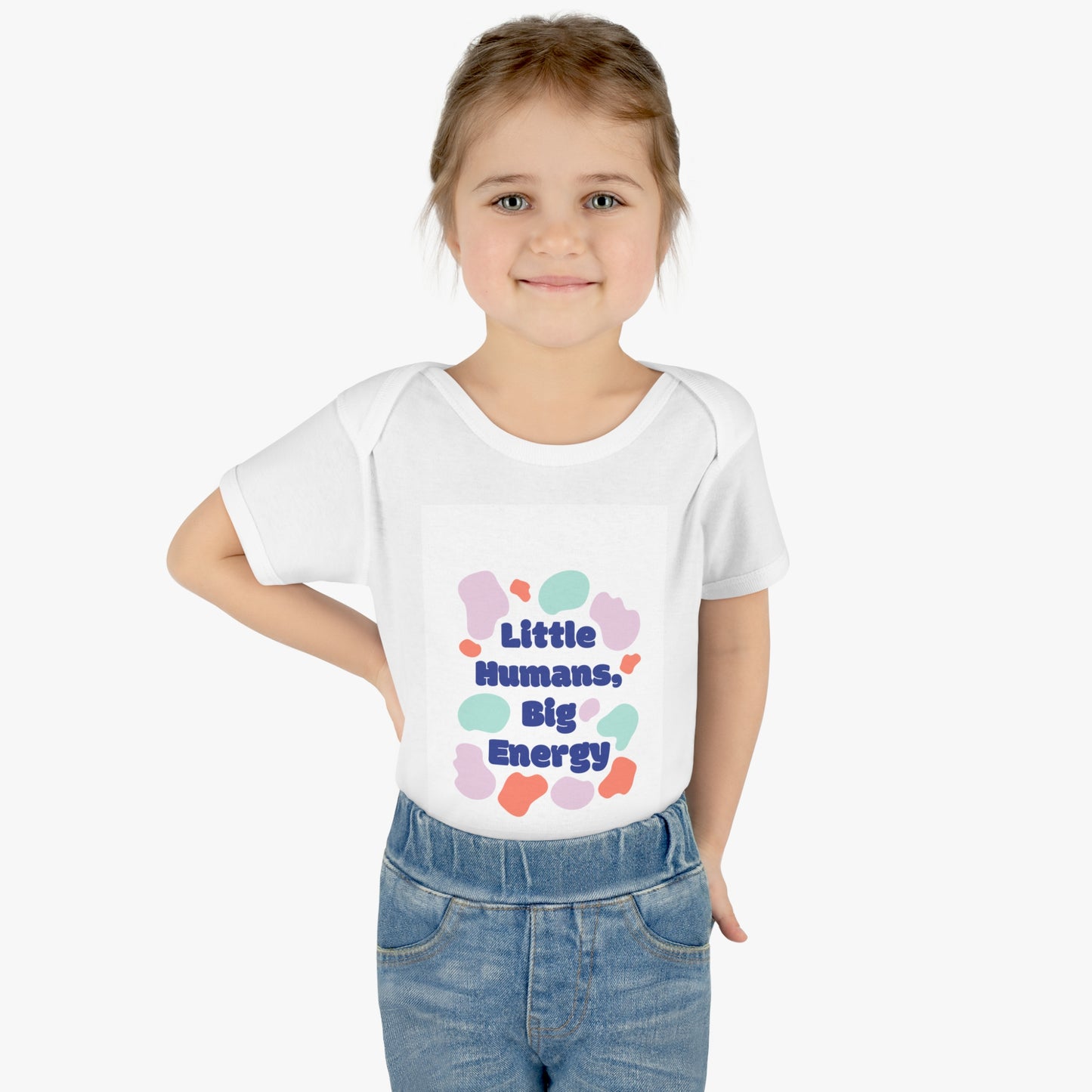 Cute Infant Bodysuit - "Little Humans, Big Energy" for Active Babies