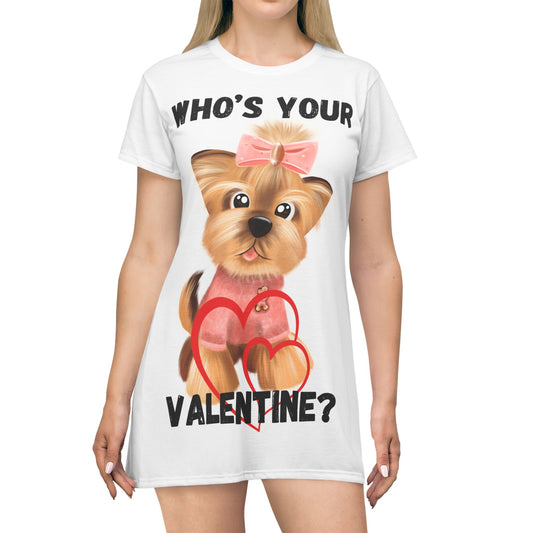 Valentine T-Shirt Dress (AOP)