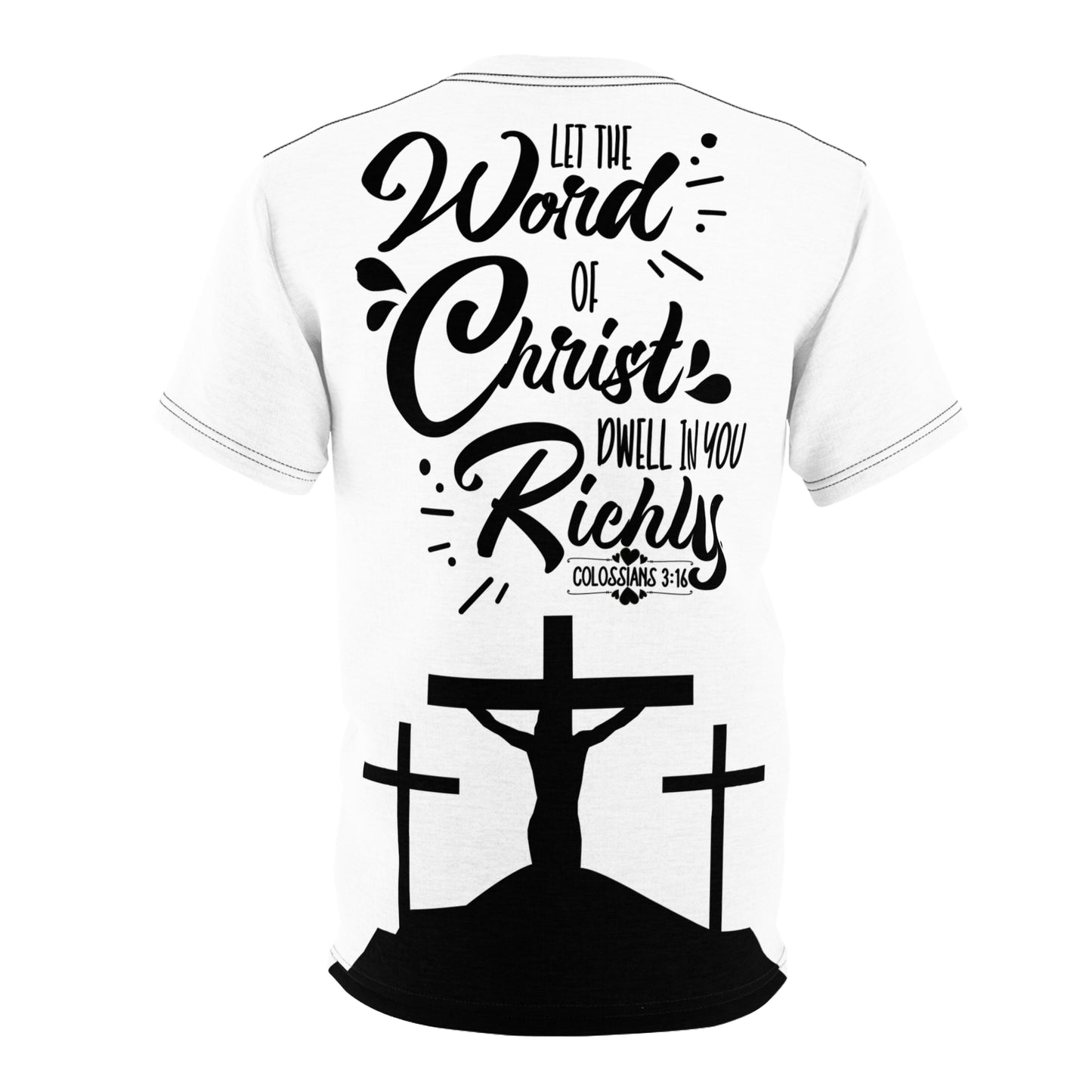 Inspirational Unisex Cut & Sew Tee - 'Let the Word of Christ Dwell in You Richly' - Perfect for Faith Events & Everyday Wear