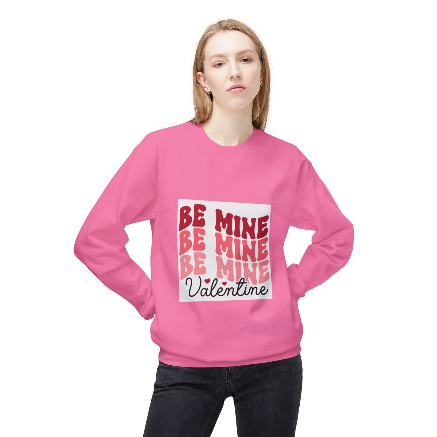 Valentine's Day Unisex Fleece Sweatshirt - Be Mine Design