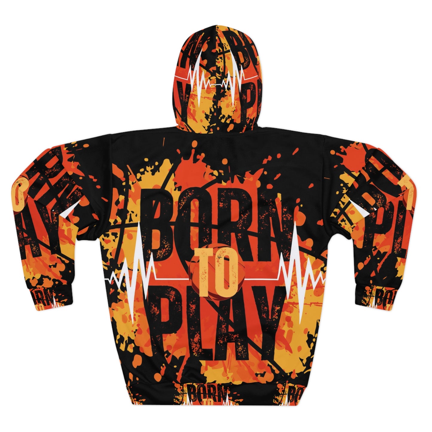 Fitness Enthusiast Unisex Pullover Hoodie - 'Born to Play' Design